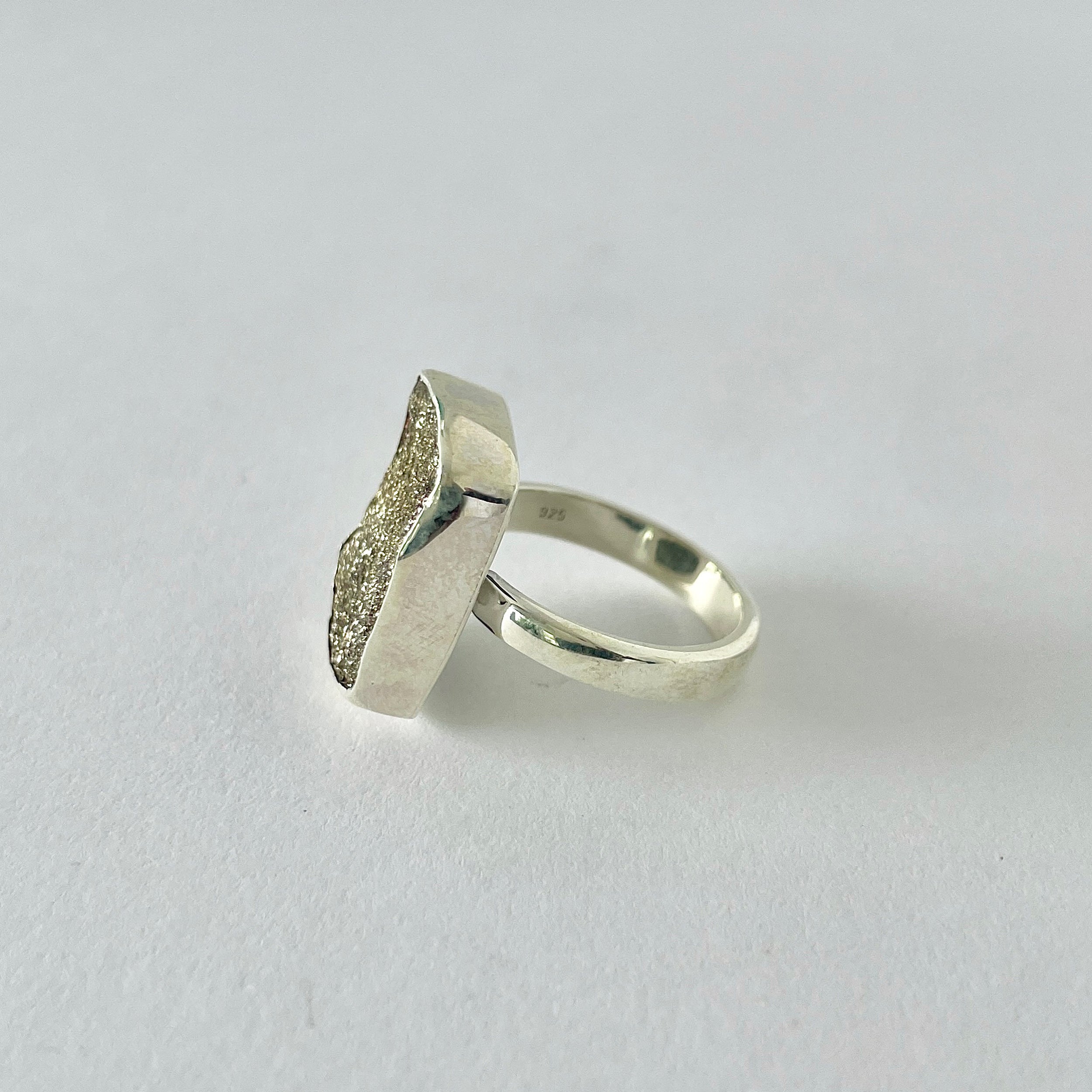 Spectropyrite Druzy Ring-(SPD-2-29)