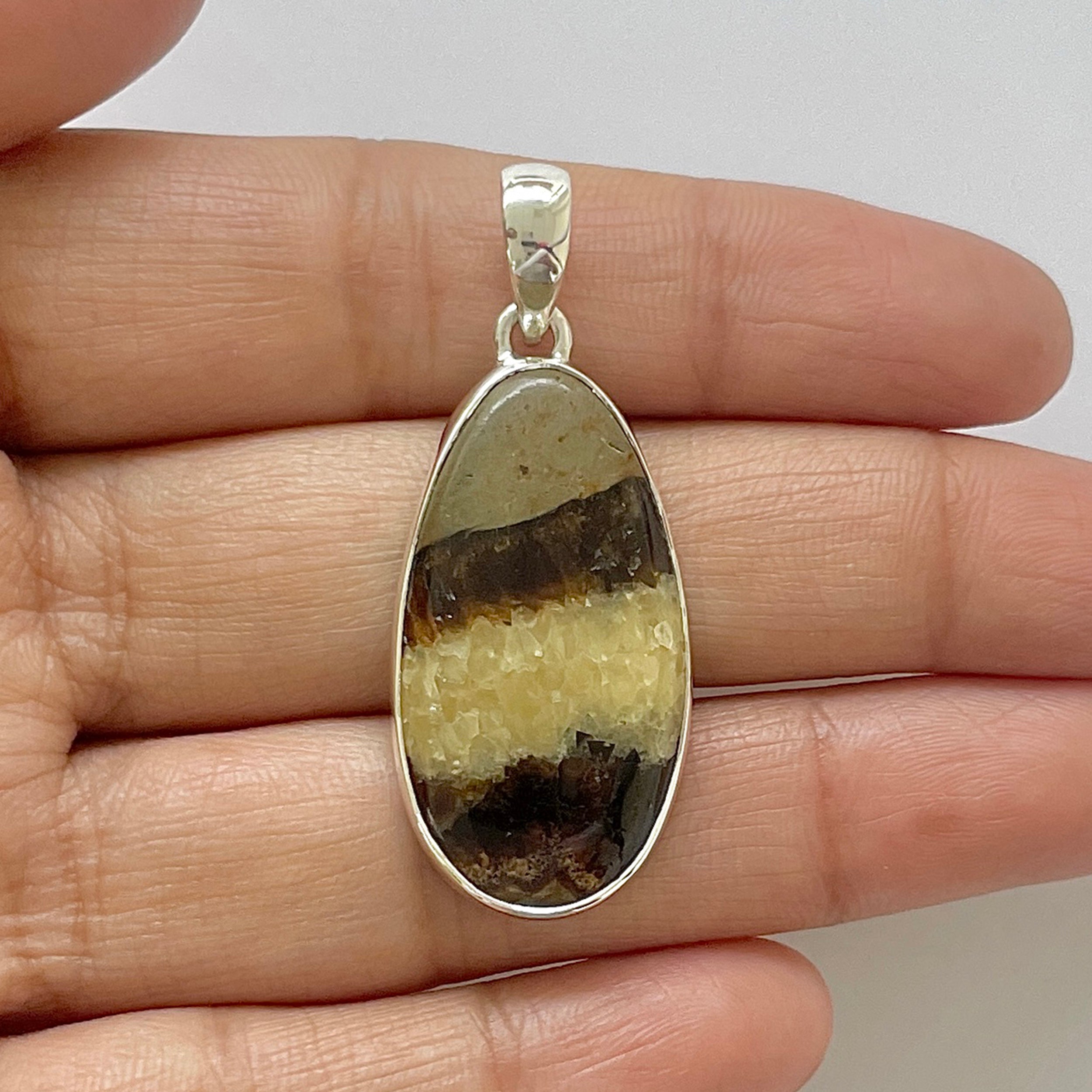 Septarian Rhyolite Pendant-(SPR-1-19)