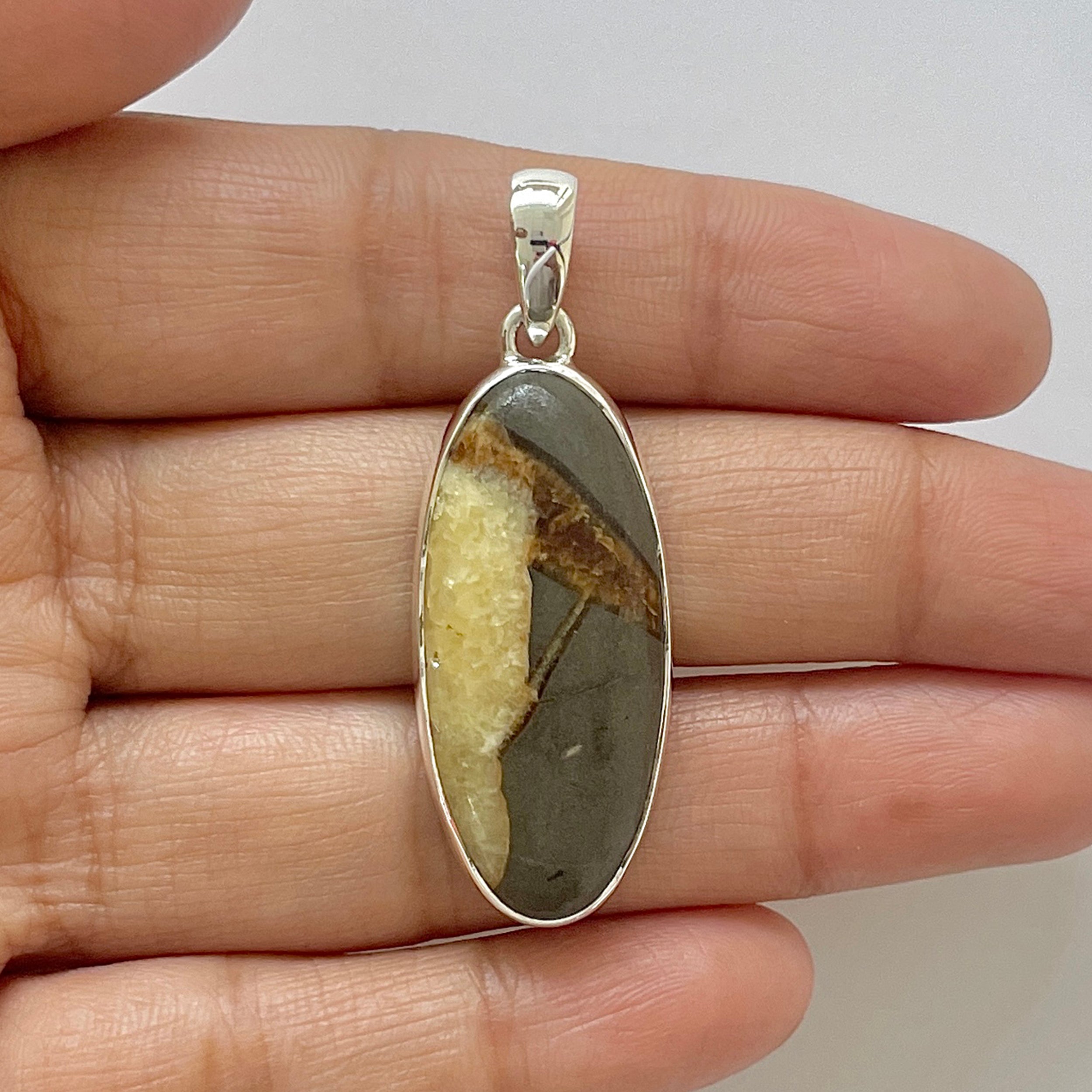 Septarian Rhyolite Pendant-(SPR-1-22)