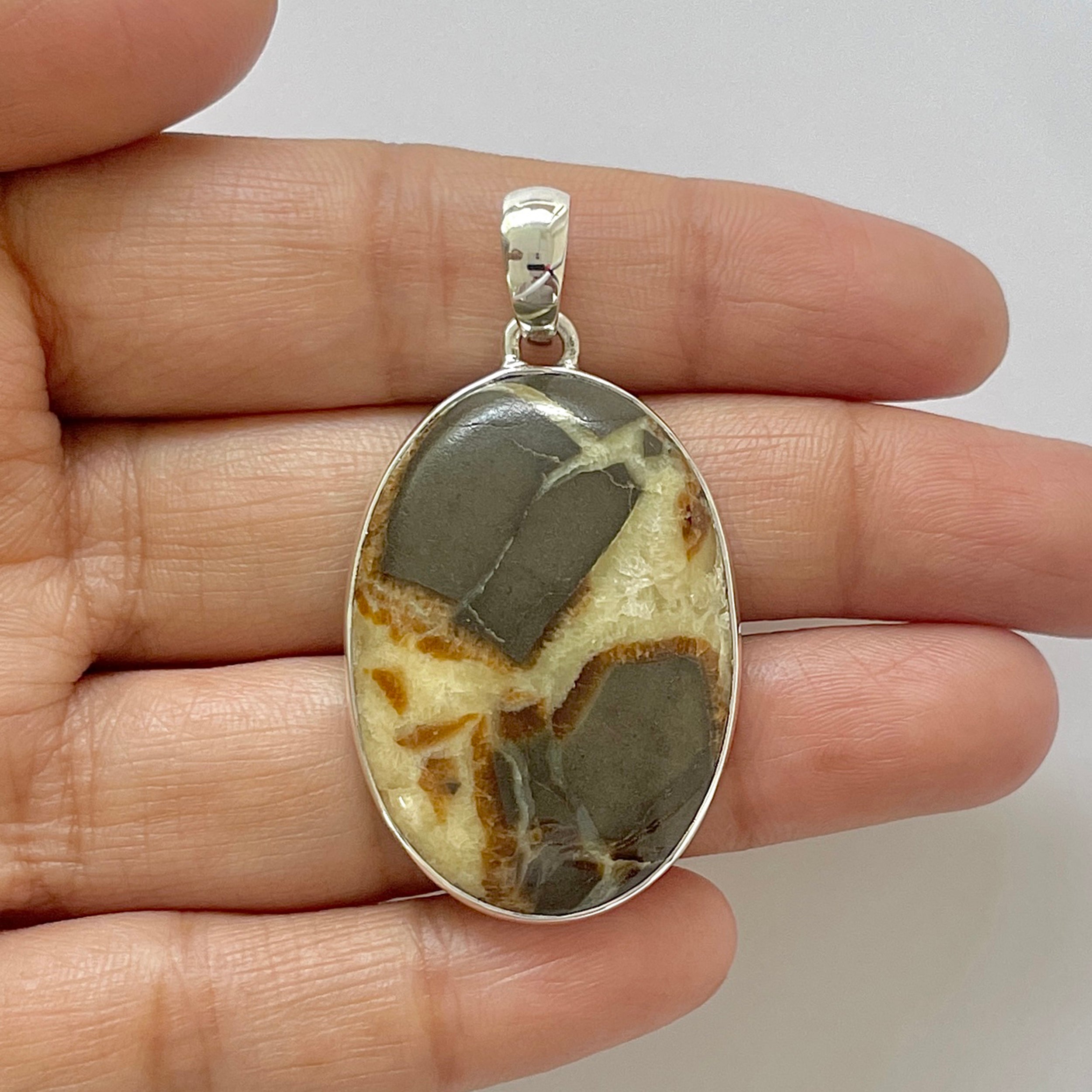 Septarian Rhyolite Pendant-(SPR-1-3)