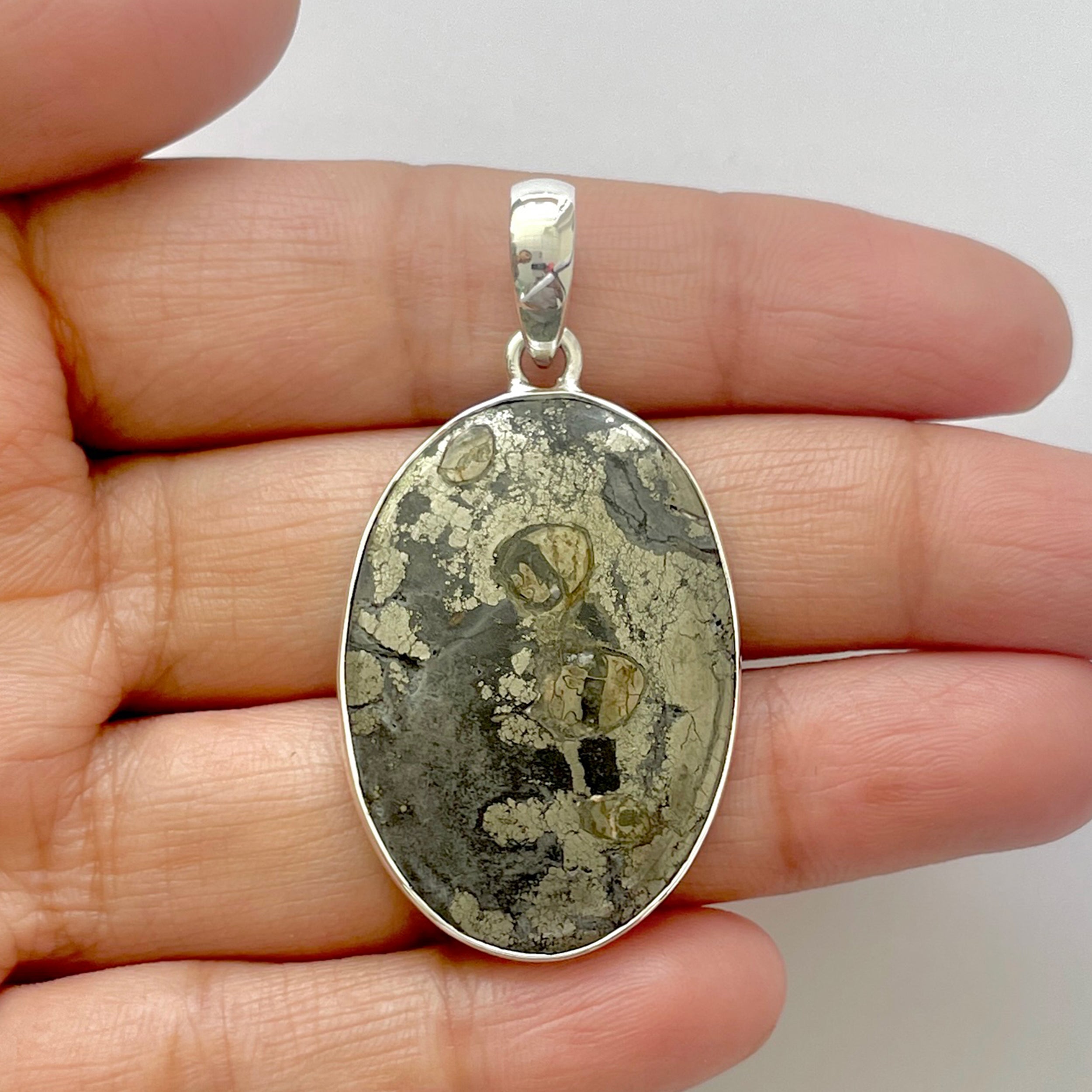 Septarian Rhyolite Pendant-(SPR-1-30)