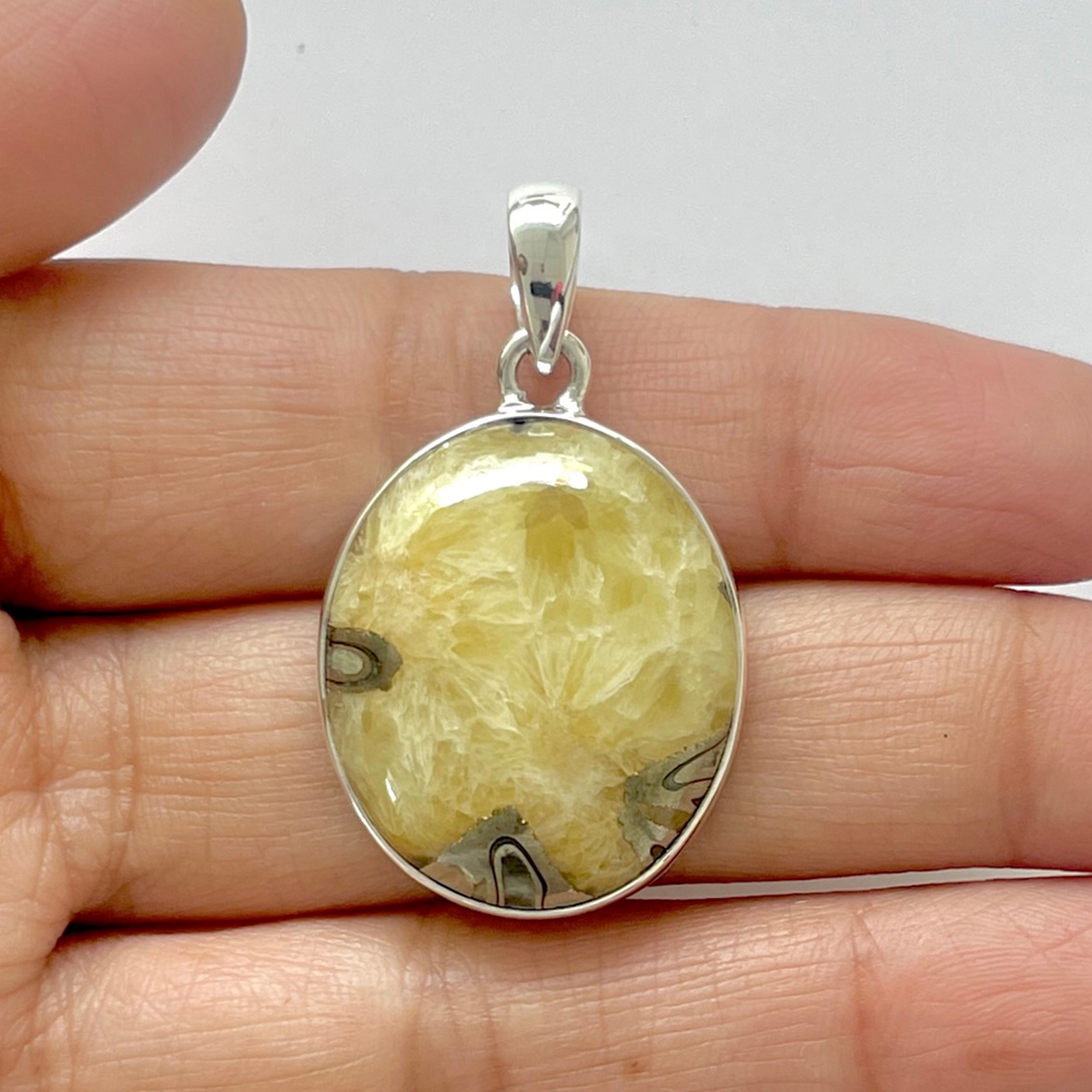 Septarian Rhyolite Pendant-(SPR-1-41)