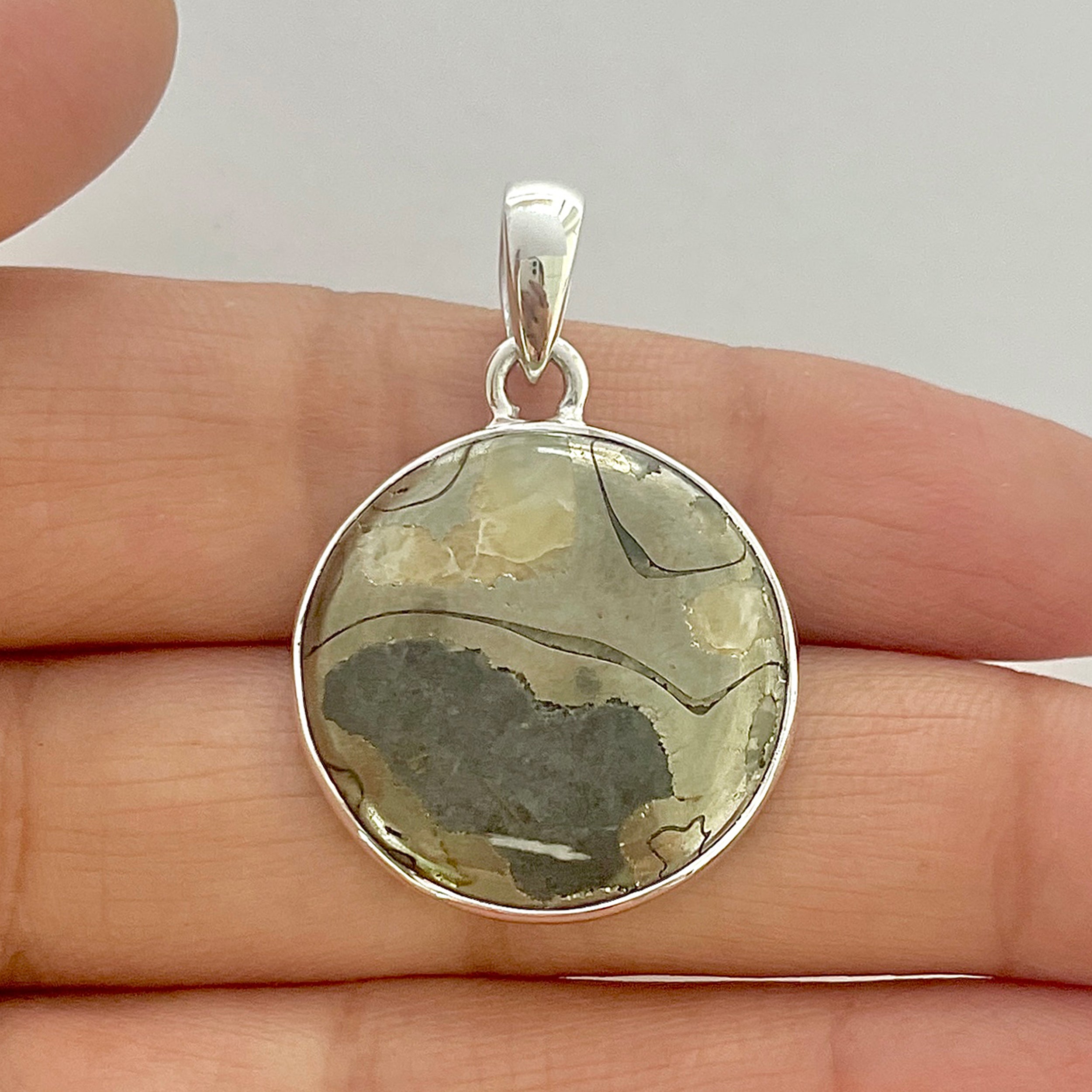 Septarian Rhyolite Pendant-(SPR-1-47)