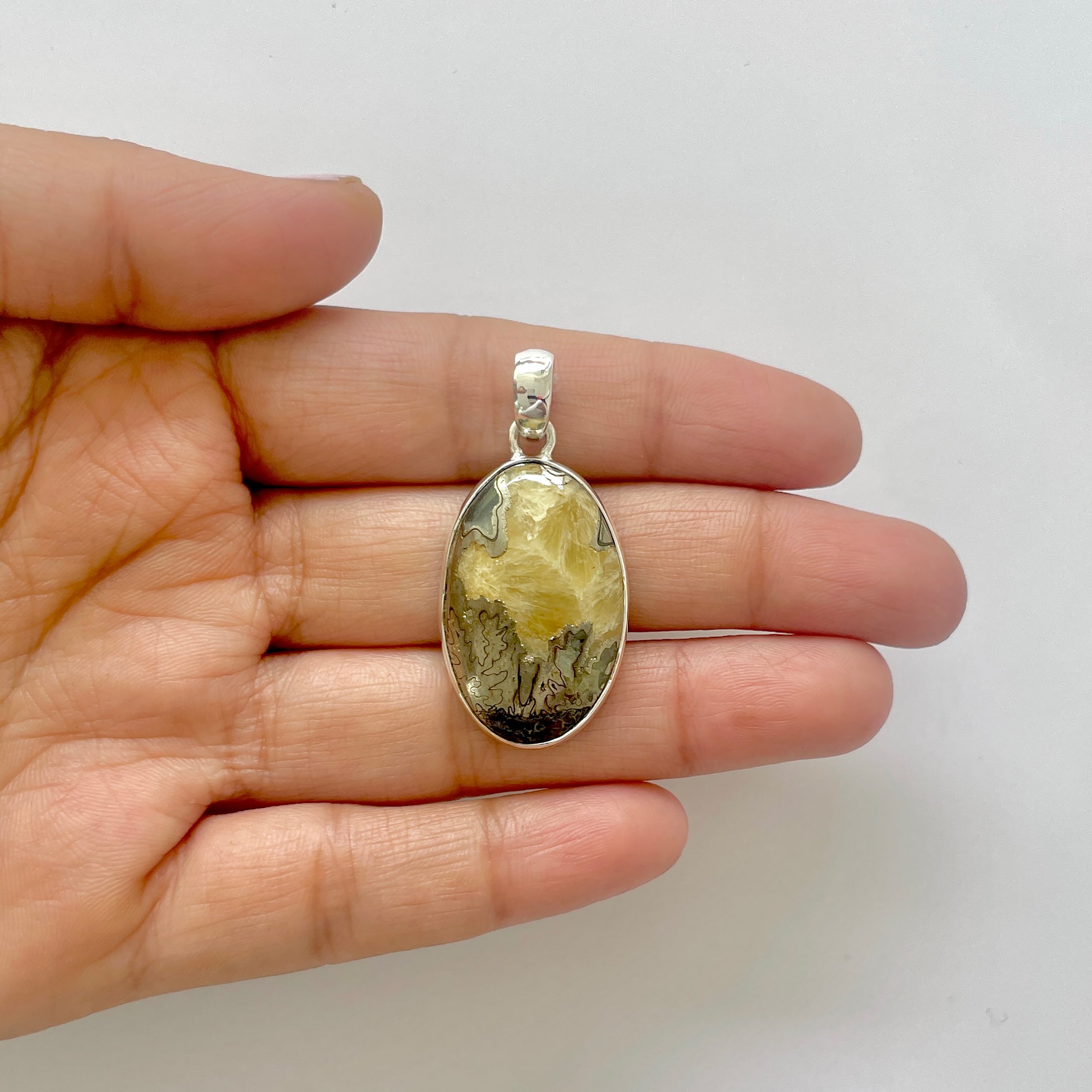 Septarian Rhyolite Pendant-(SPR-1-53)