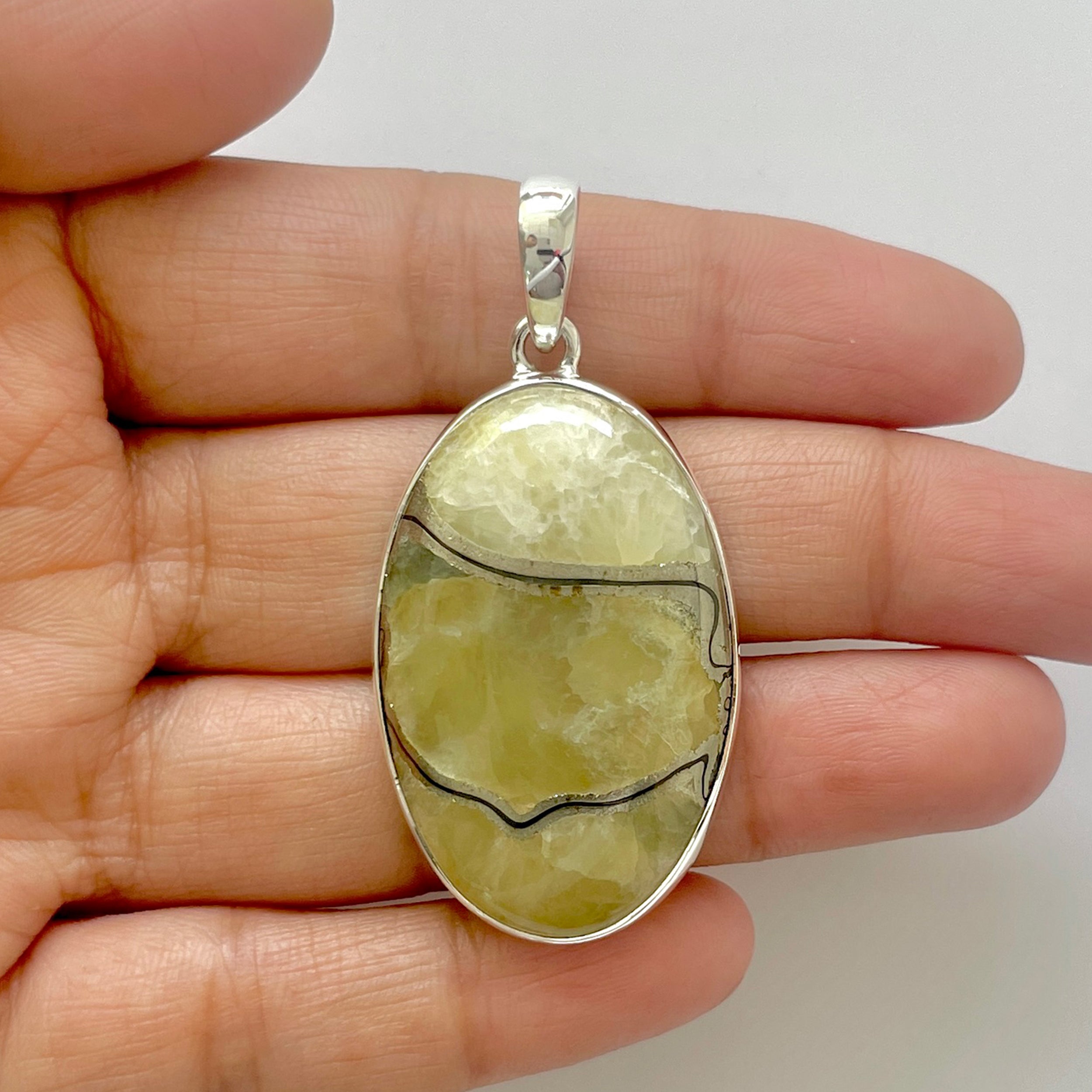 Septarian Rhyolite Pendant-(SPR-1-54)