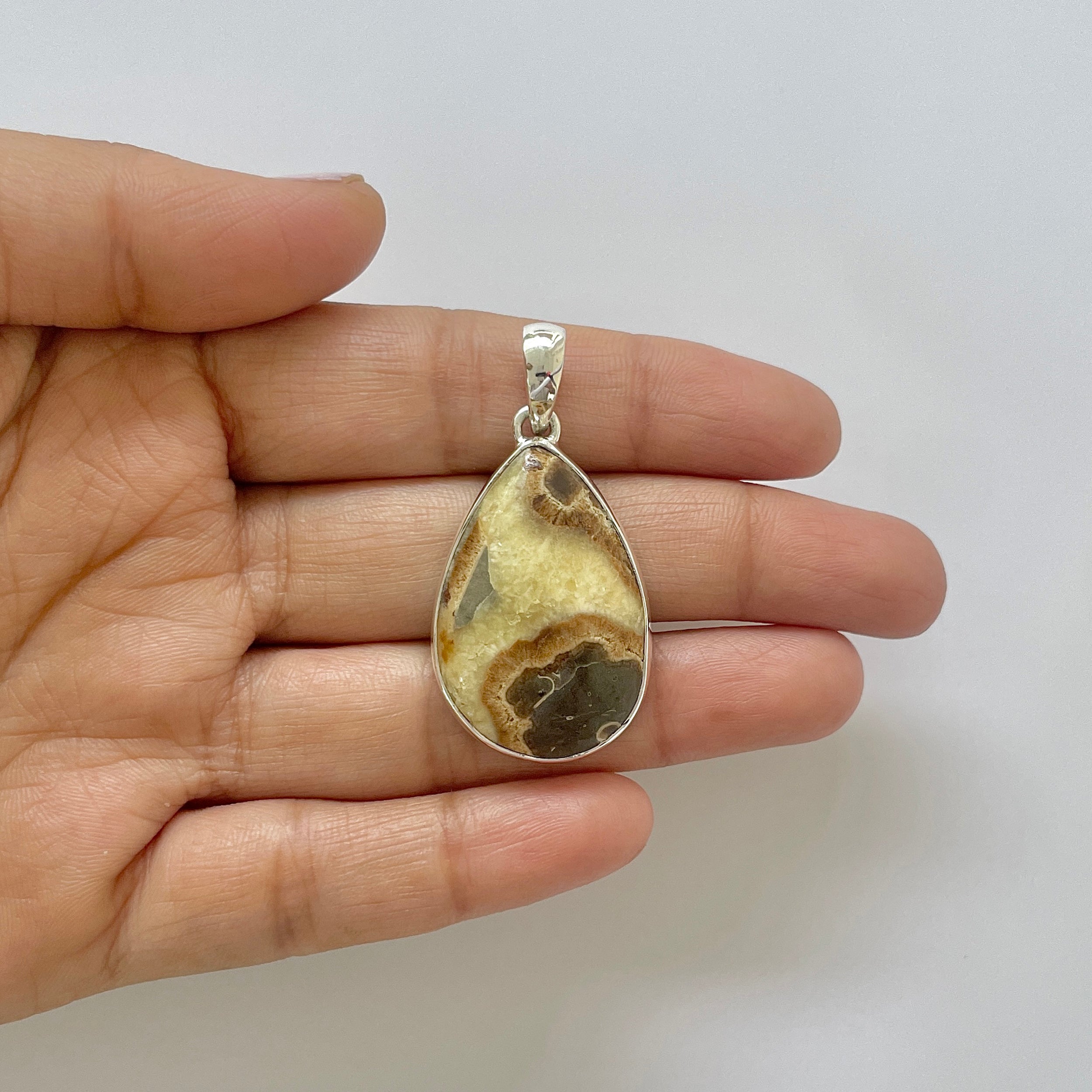Septarian Rhyolite Pendant-(SPR-1-8)