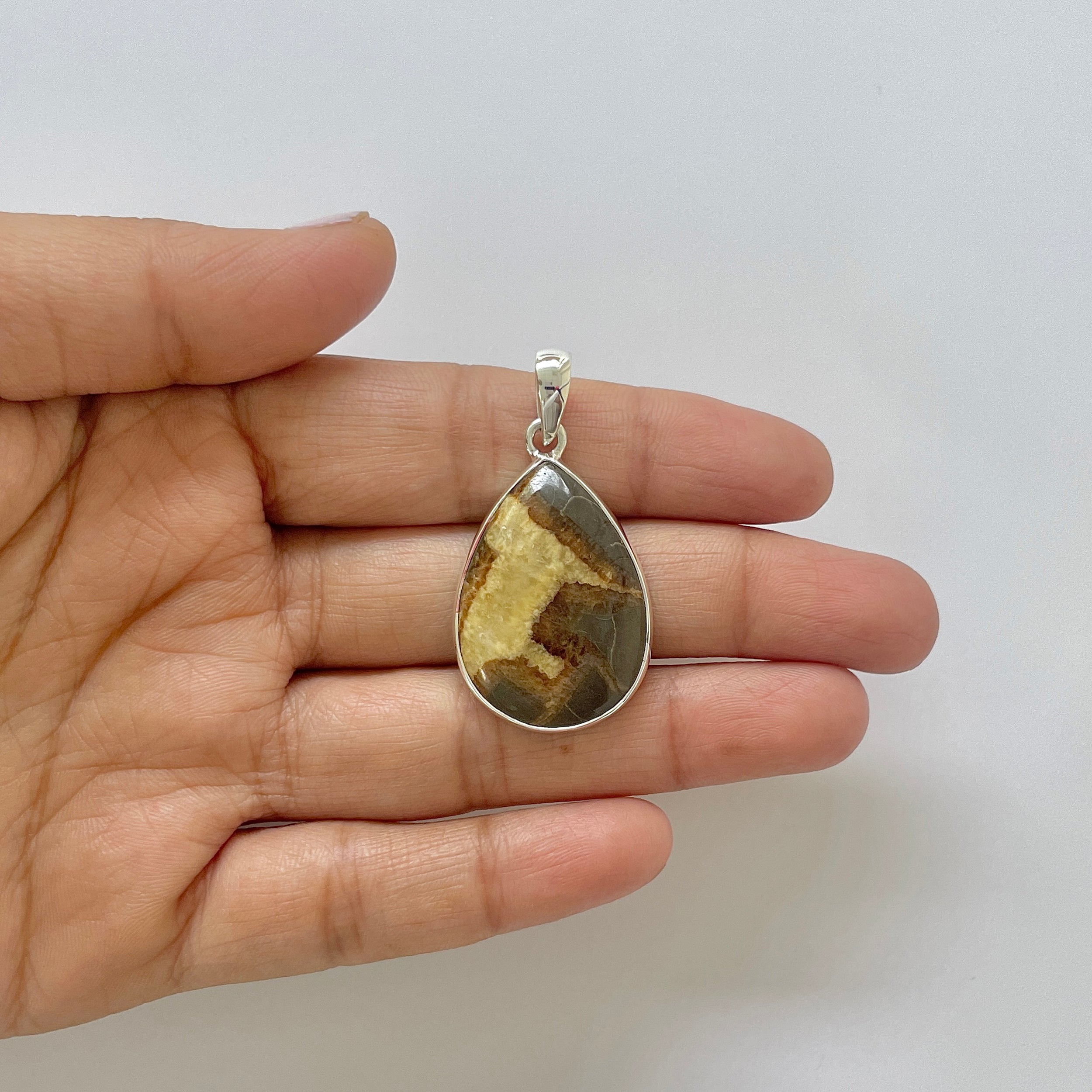 Septarian Rhyolite Pendant-(SPR-1-9)