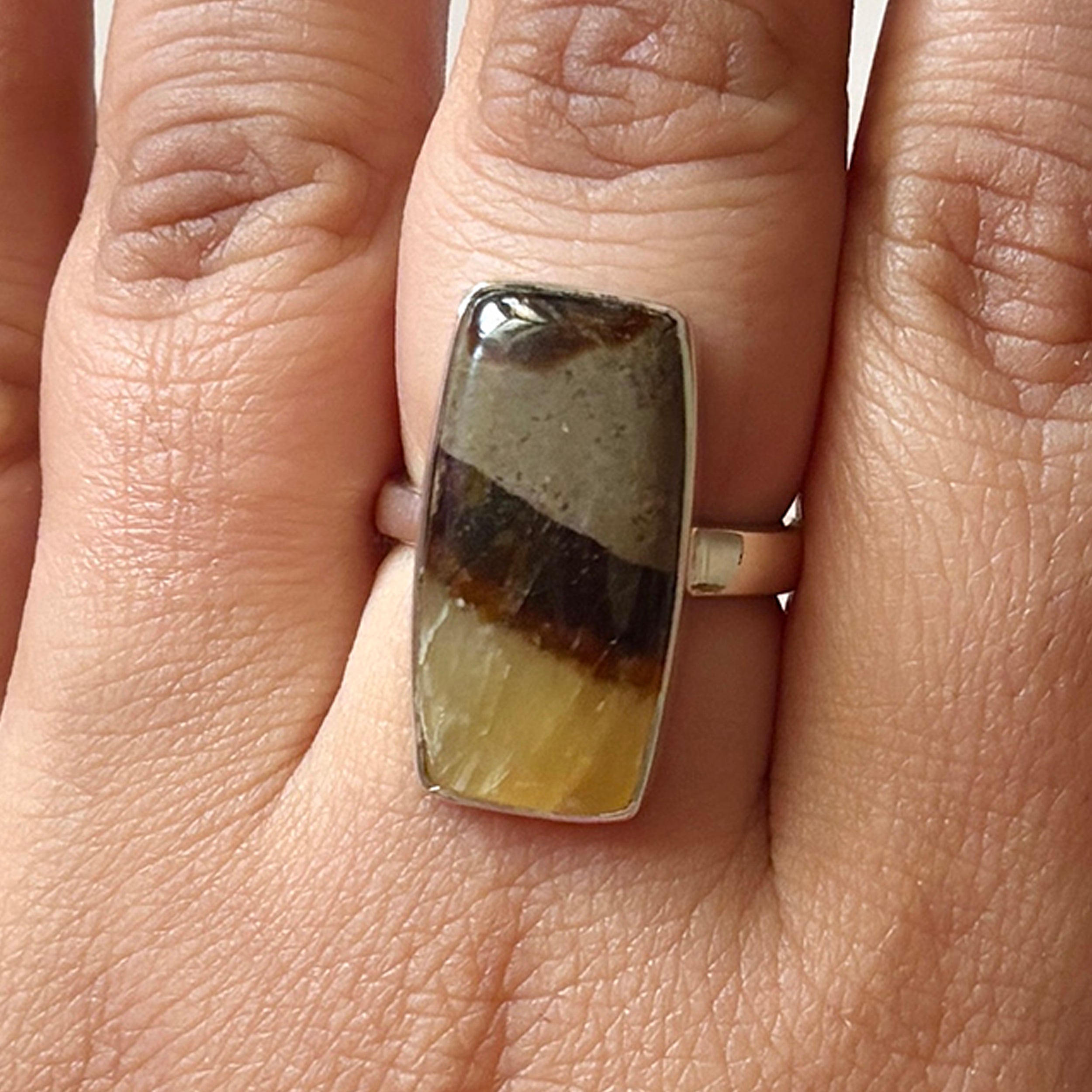 Septarian Rhyolite Ring-(SPR-2-3)