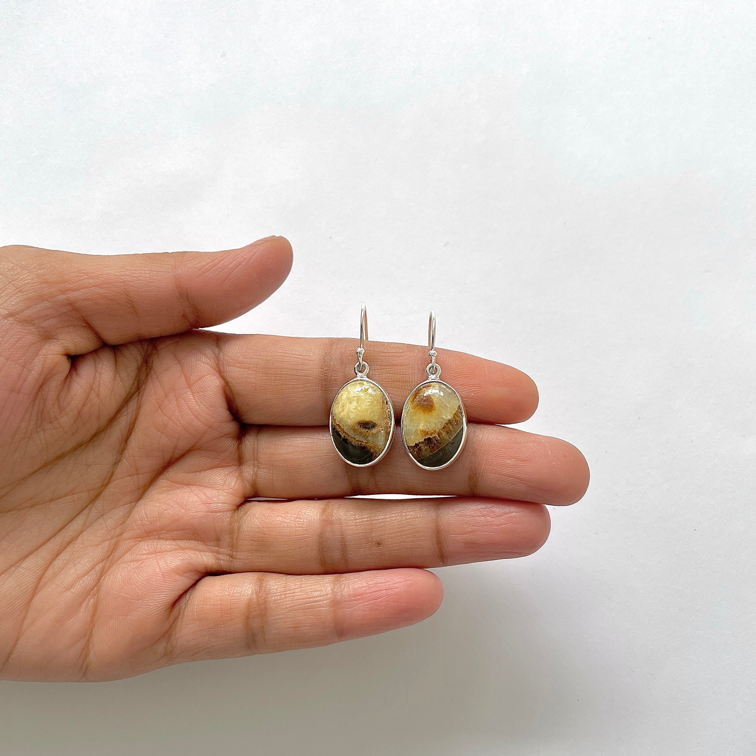 Septarian Rhyolite Earring-(SPR-3-23)