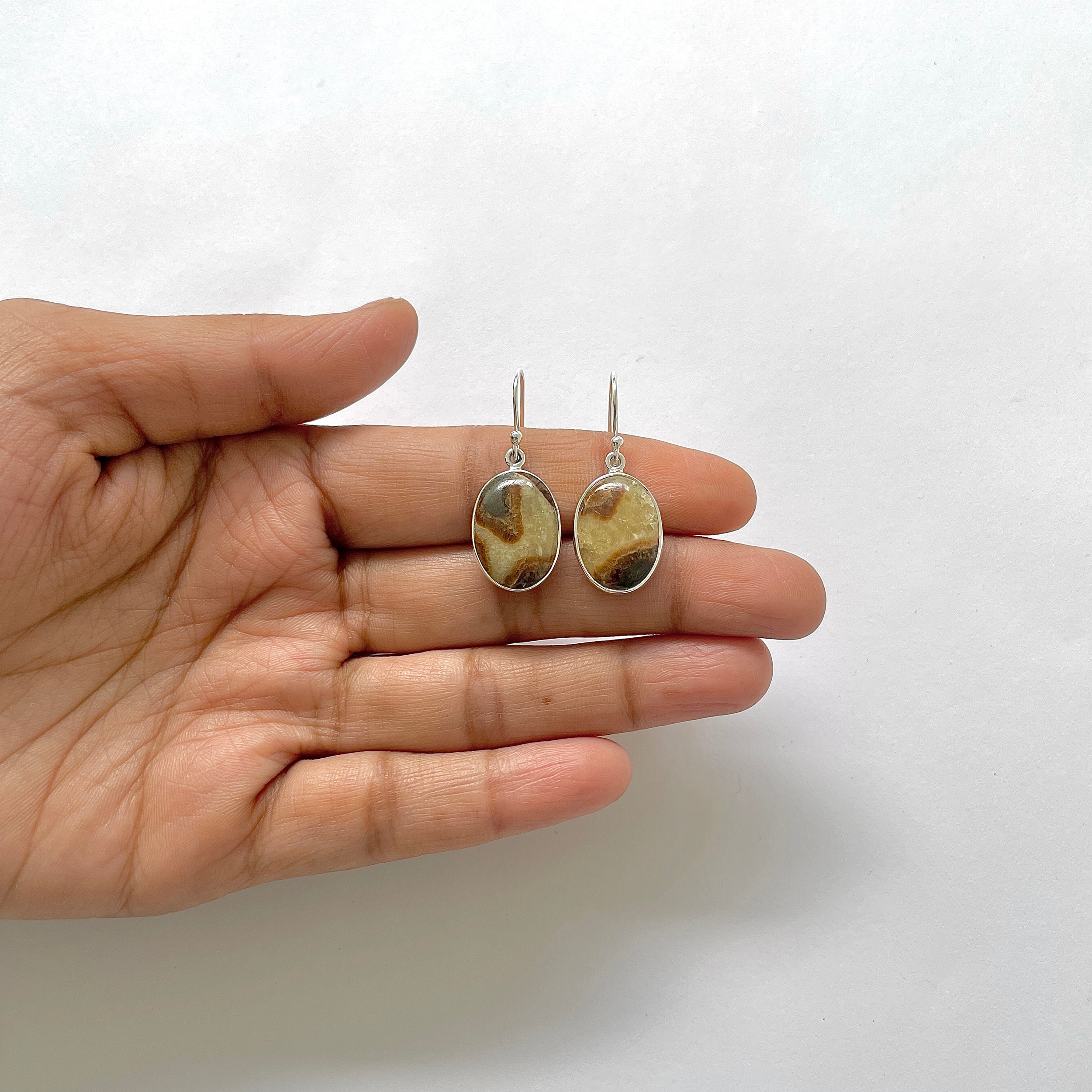 Septarian Rhyolite Earring-(SPR-3-4)