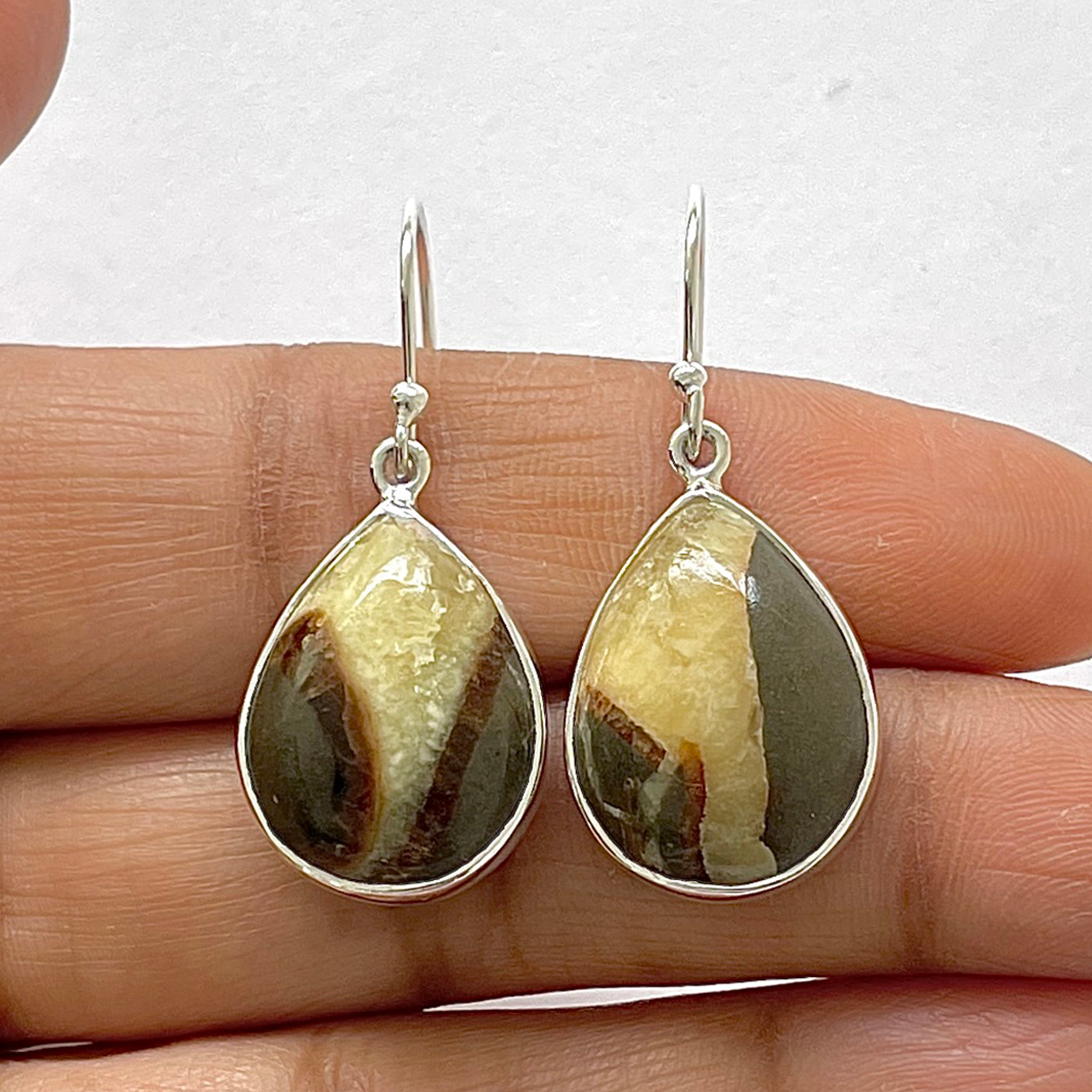 Septarian Rhyolite Earring-(SPR-3-8)