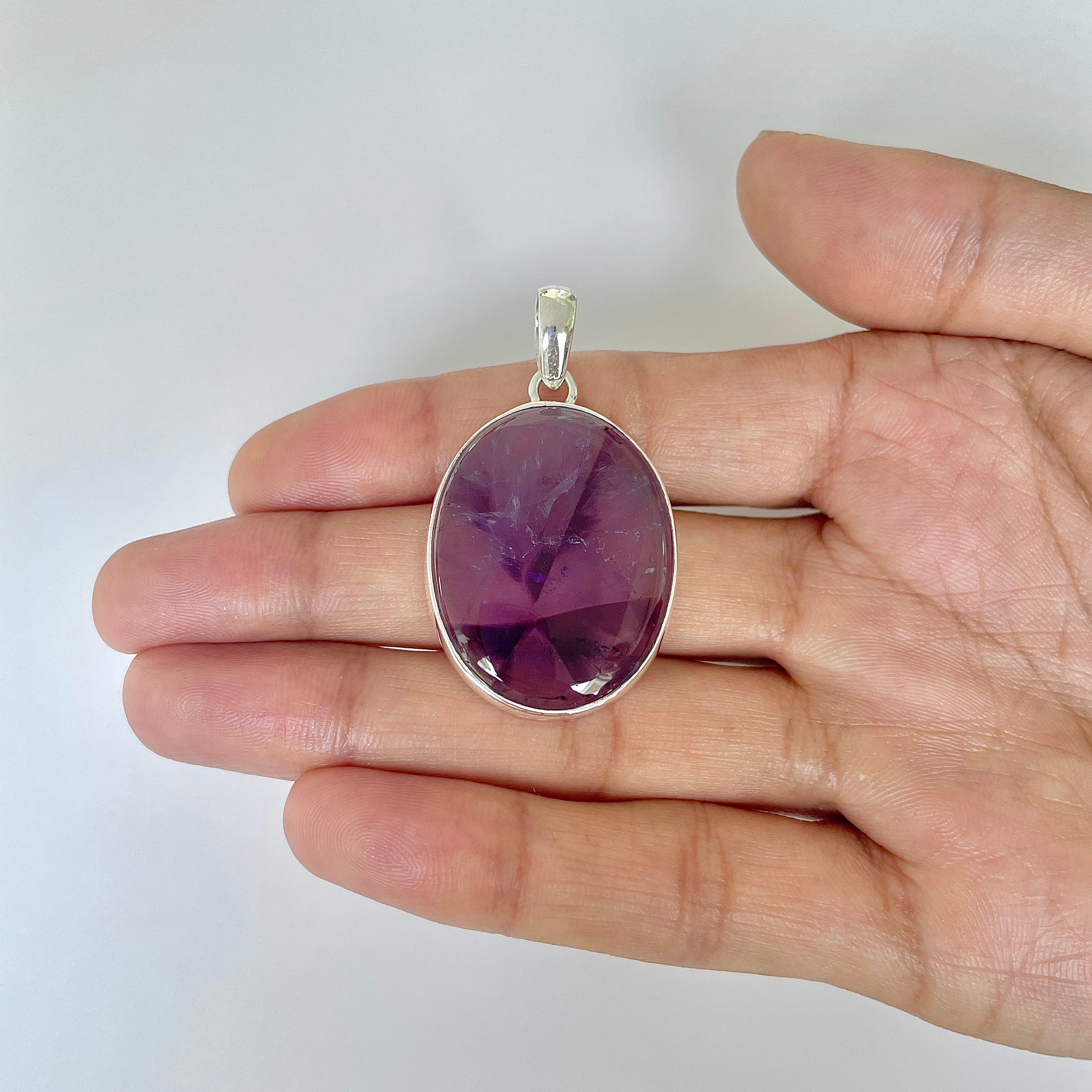 Star Amethyst Pendant-(STA-1-16)