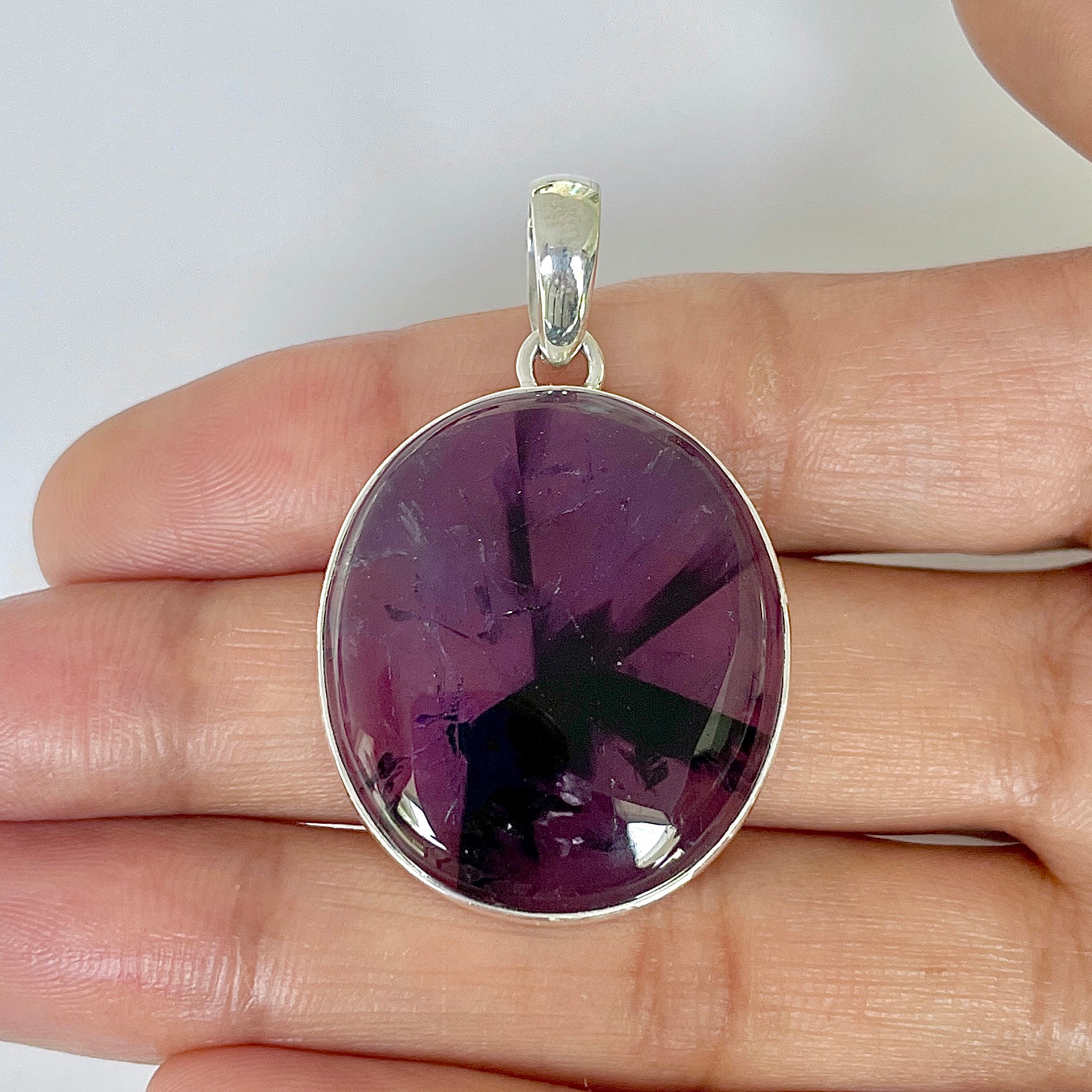 Star Amethyst Pendant-(STA-1-18)