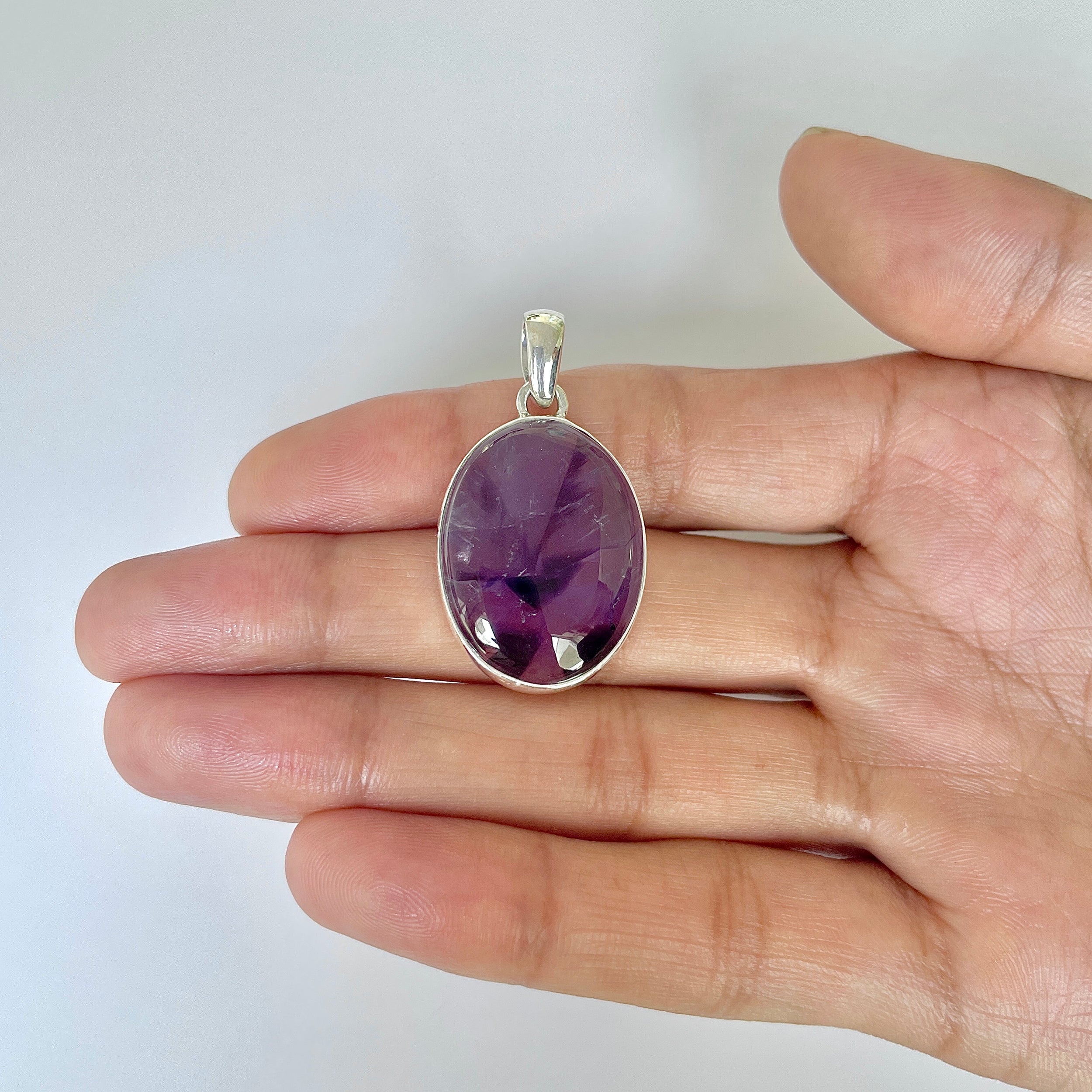 Star Amethyst Pendant-(STA-1-22)