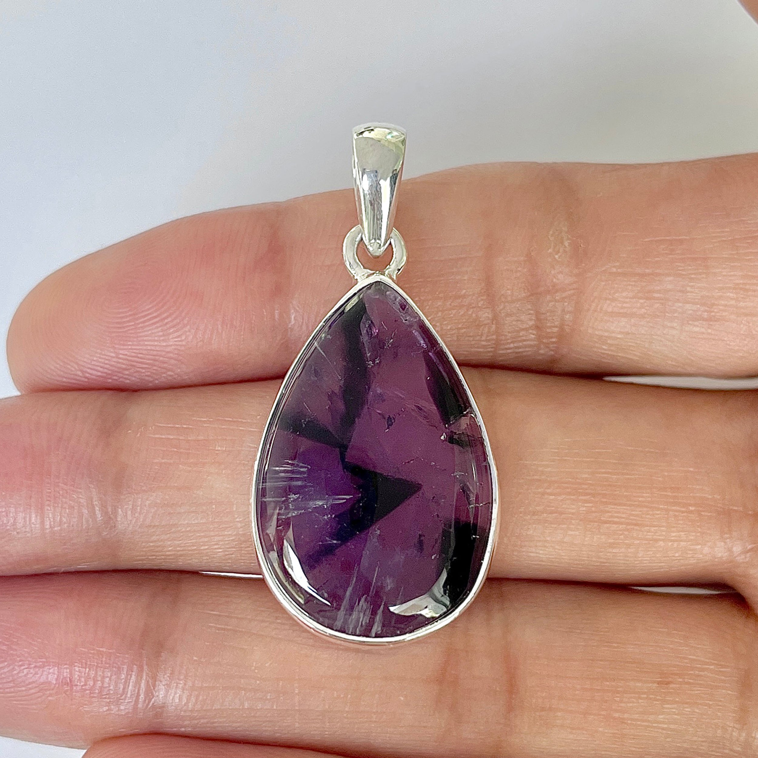 Star Amethyst Pendant-(STA-1-31)