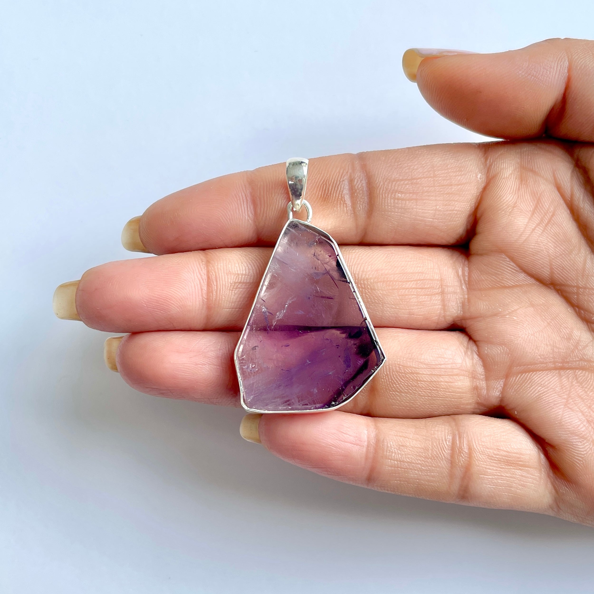 Star Amethyst Slice Pendant-(STA-1-88)