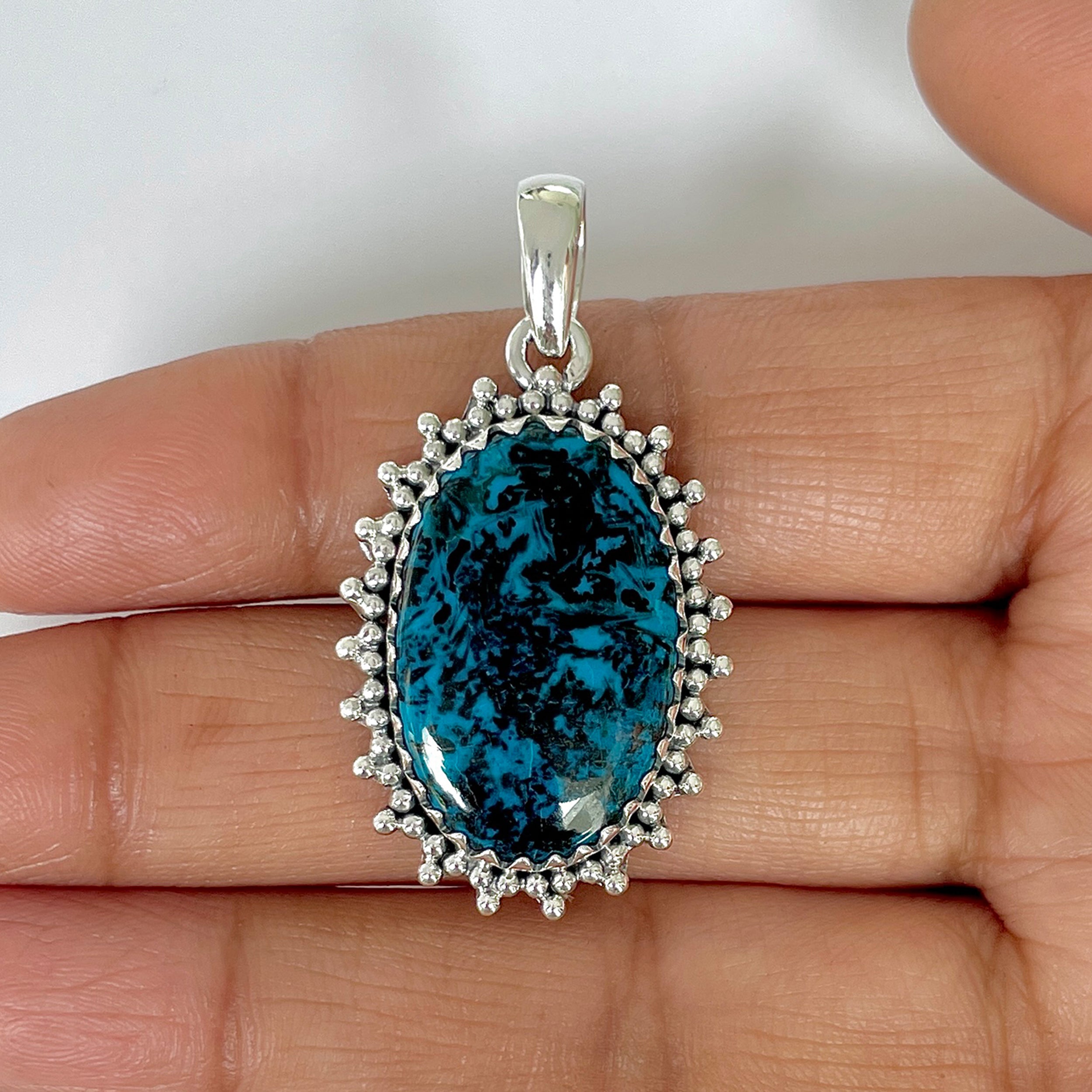 Shattuckite Pendant-(STK-1-46)