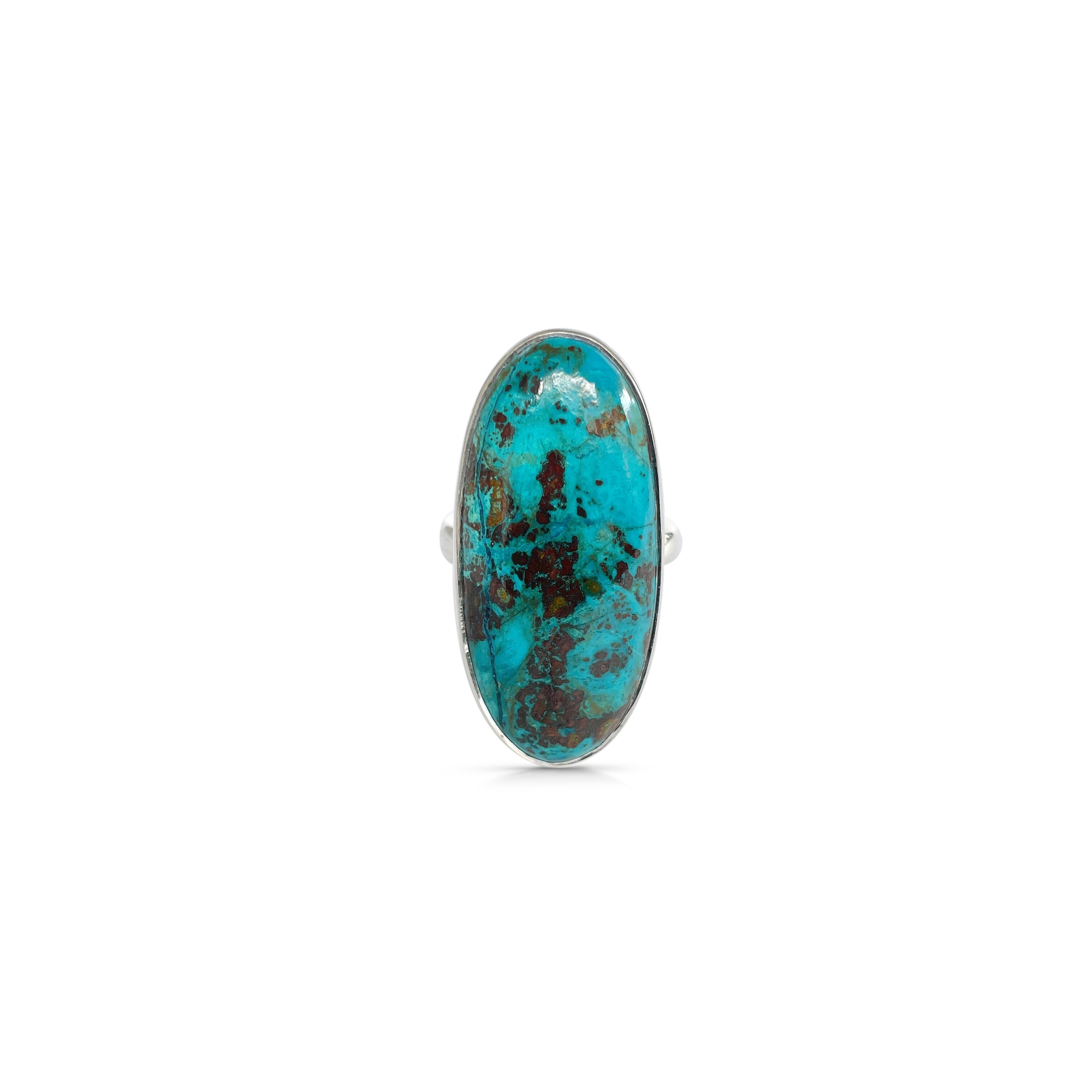 Shattuckite Ring-(STK-2-10)
