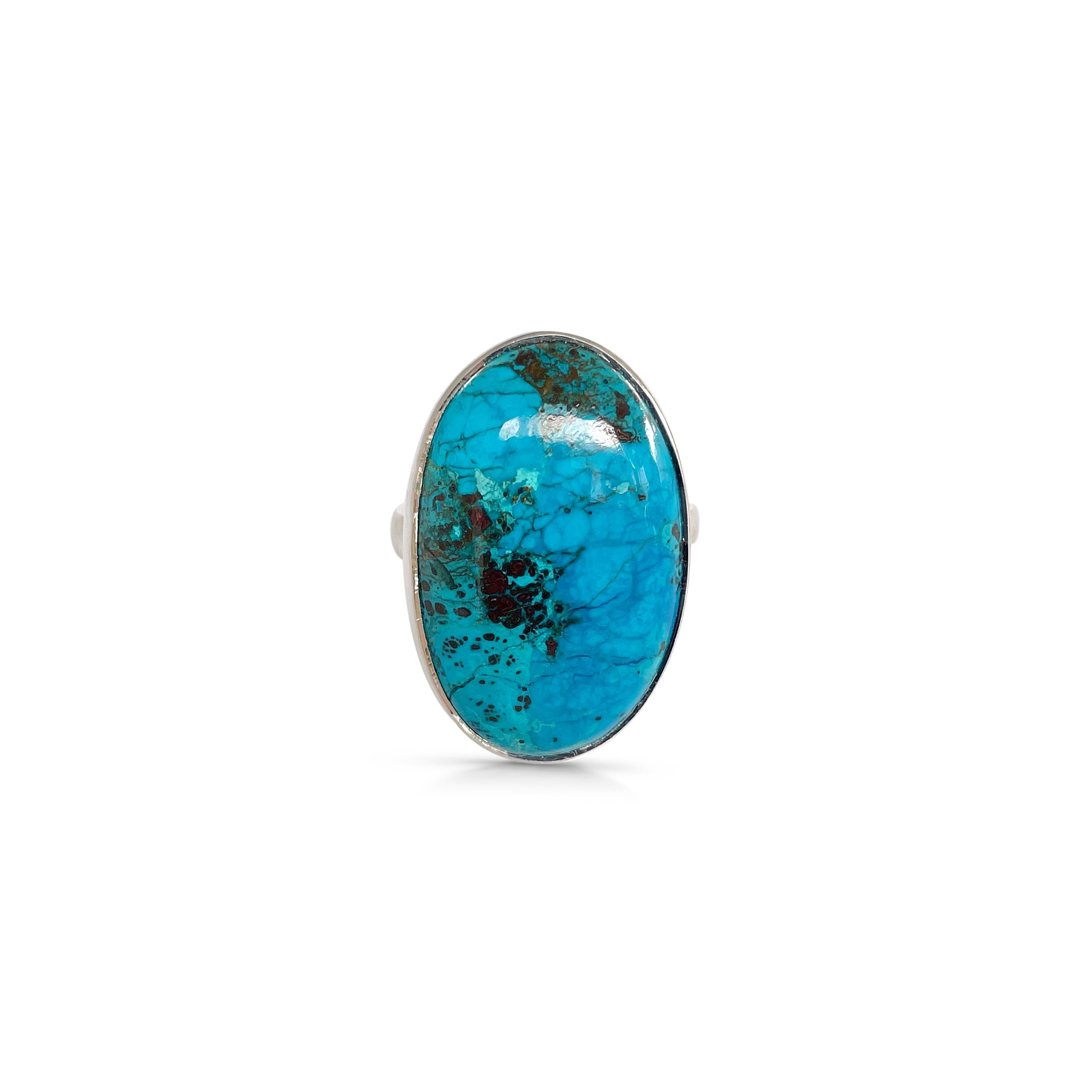 Shattuckite Ring-(STK-2-12)