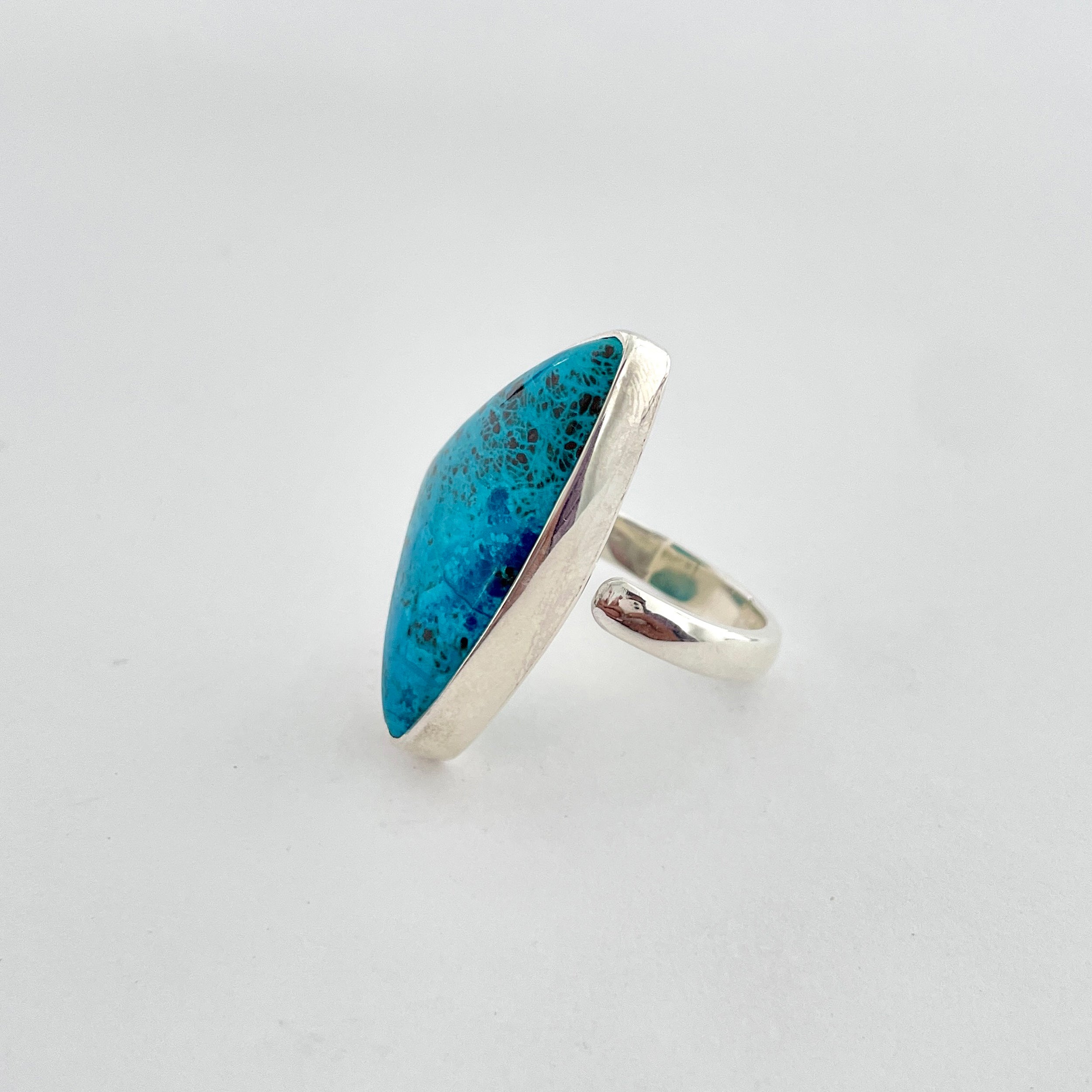 Shattuckite Ring-(STK-2-22)