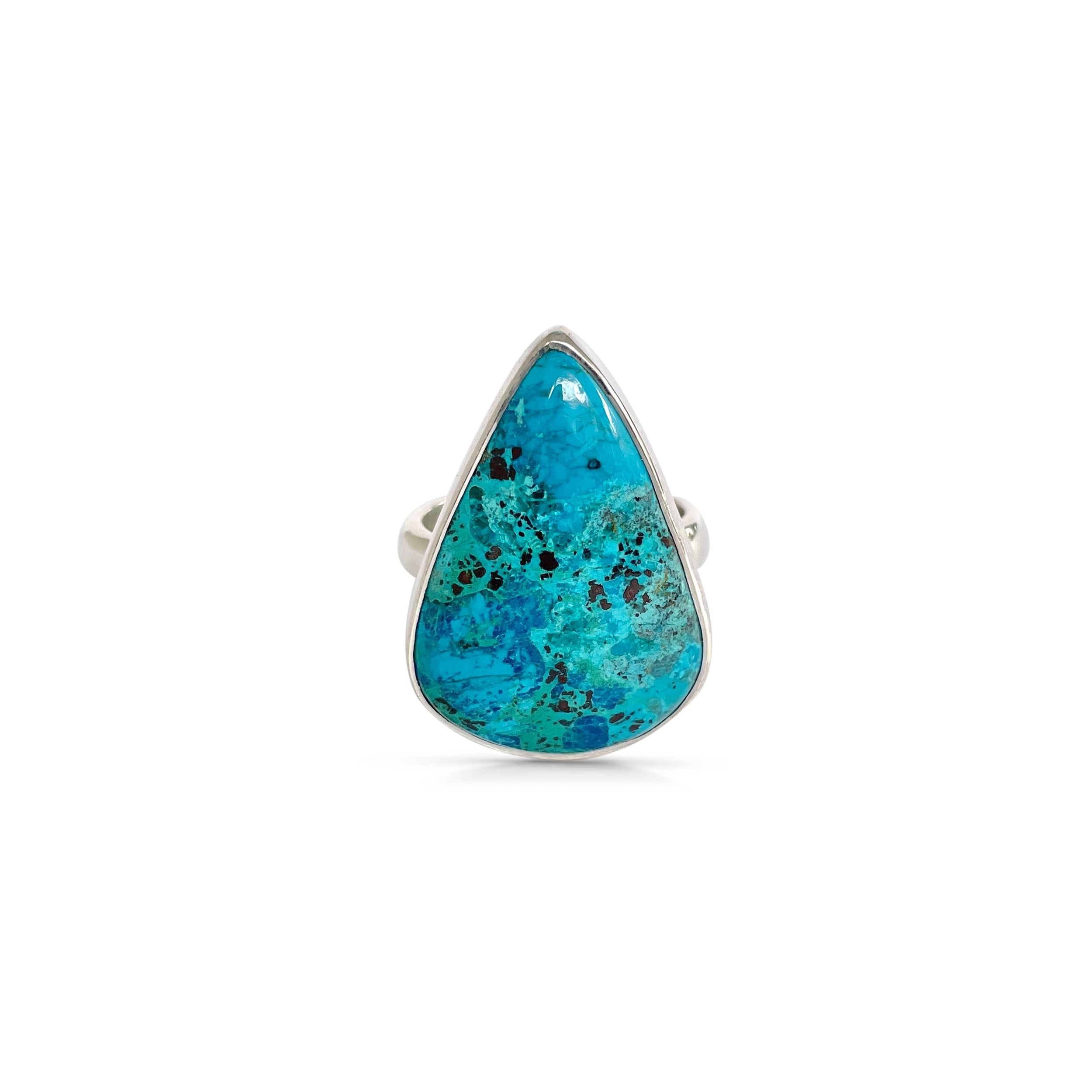 Shattuckite Ring-(STK-2-33)