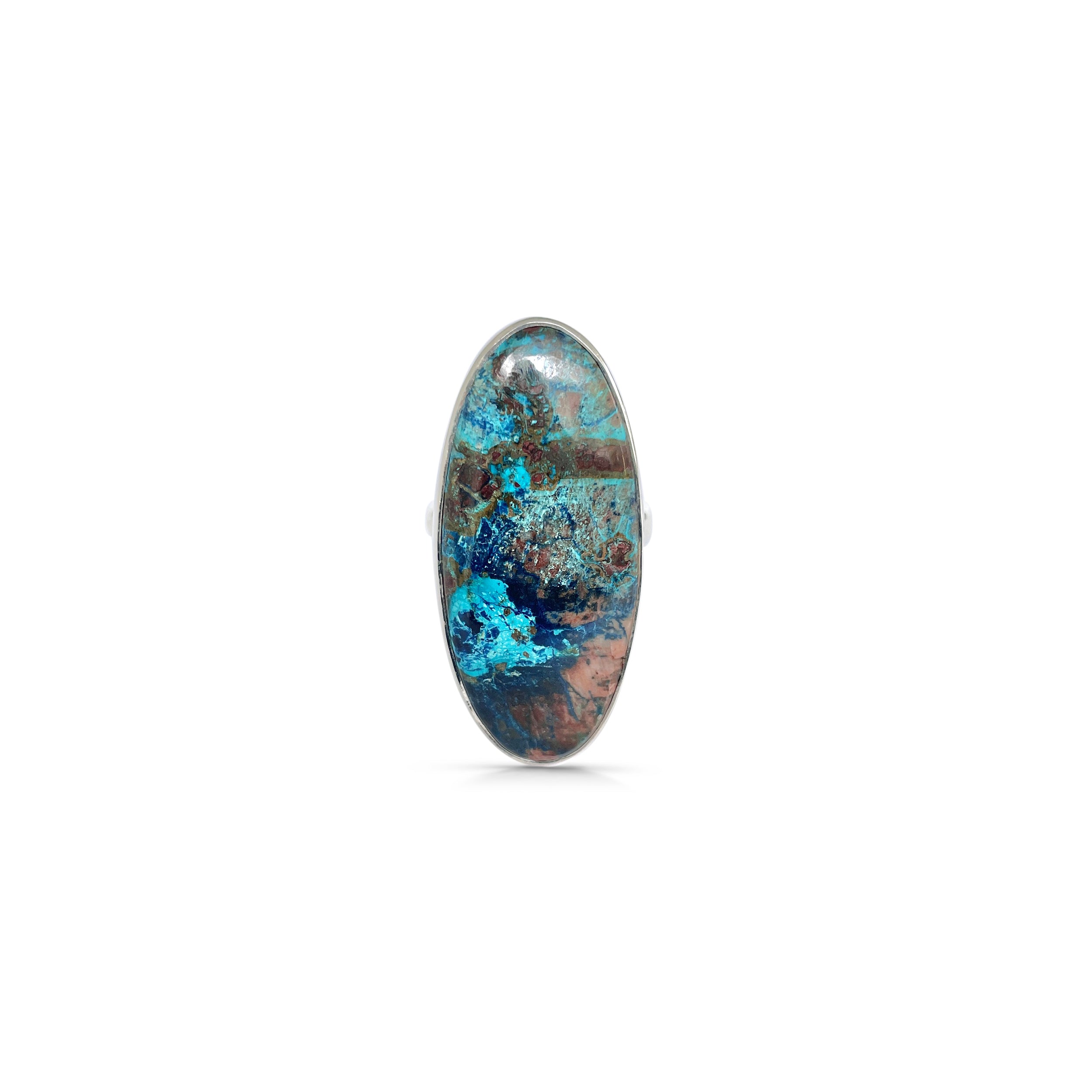 Shattuckite Ring-(STK-2-46)