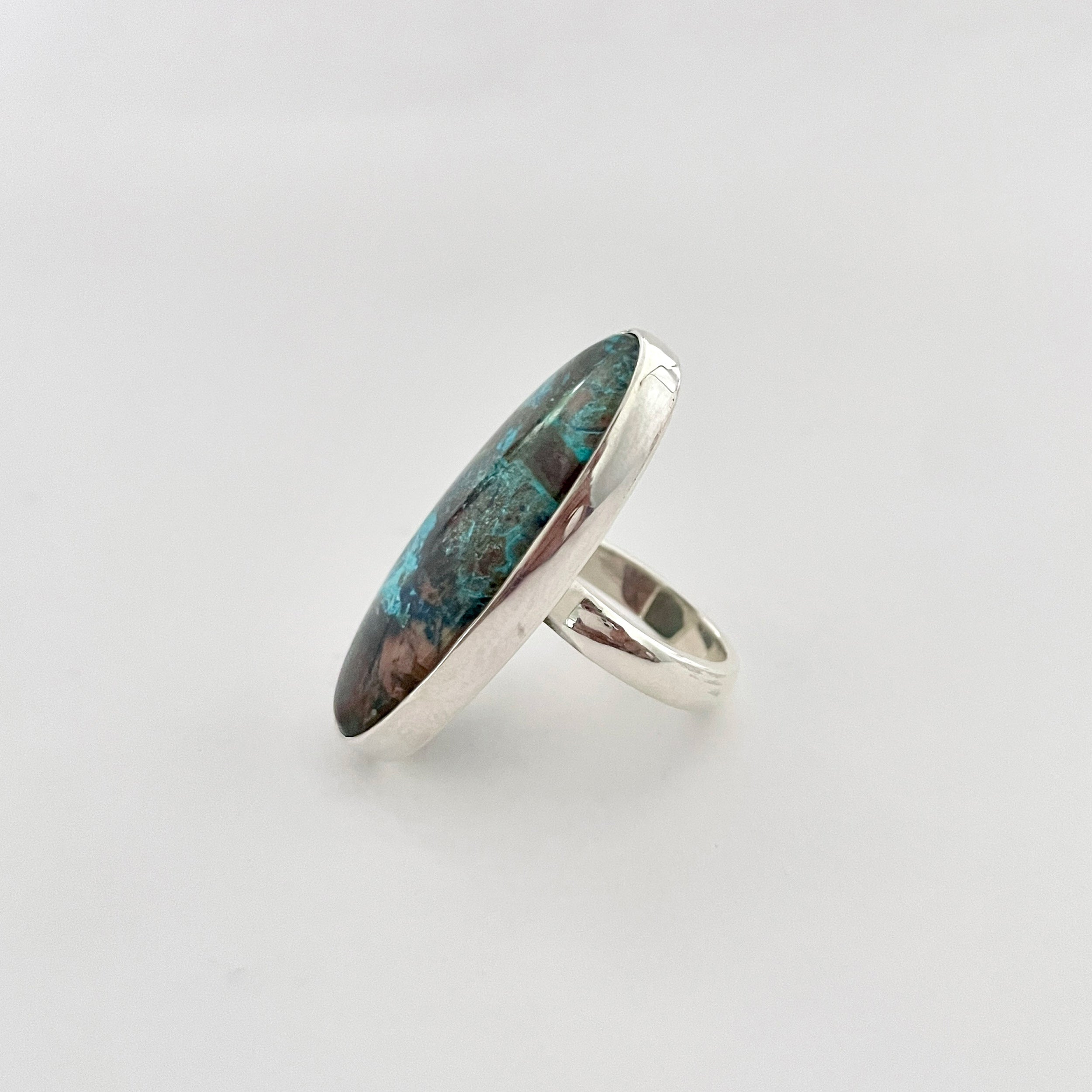 Shattuckite Ring-(STK-2-46)