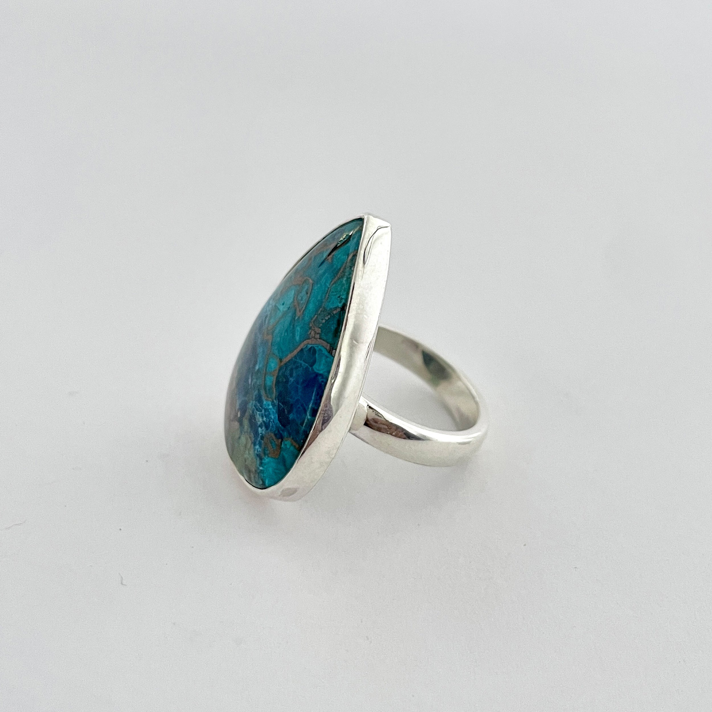 Shattuckite Ring-(STK-2-47)