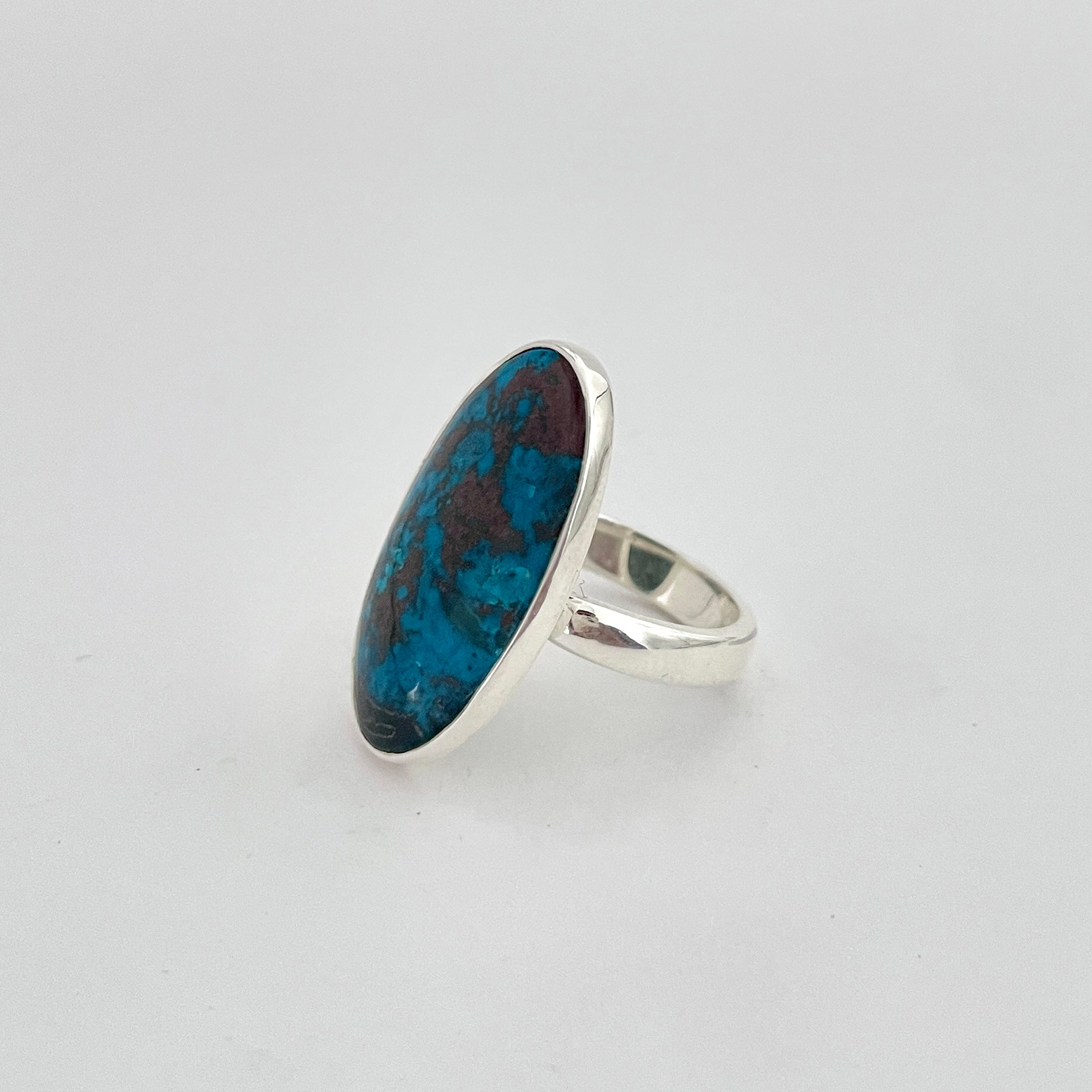 Shattuckite Ring-(STK-2-48)