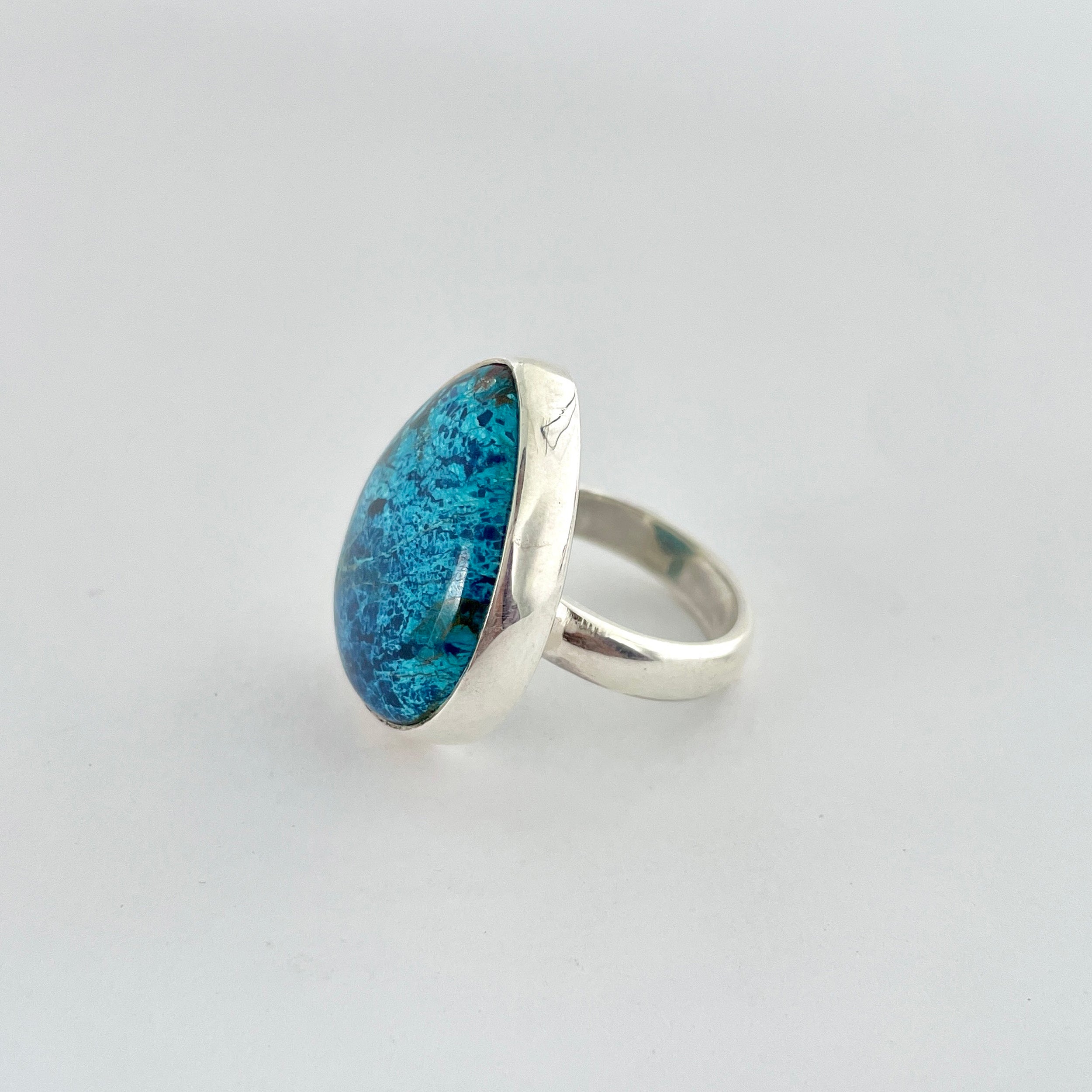 Shattuckite Ring-(STK-2-55)