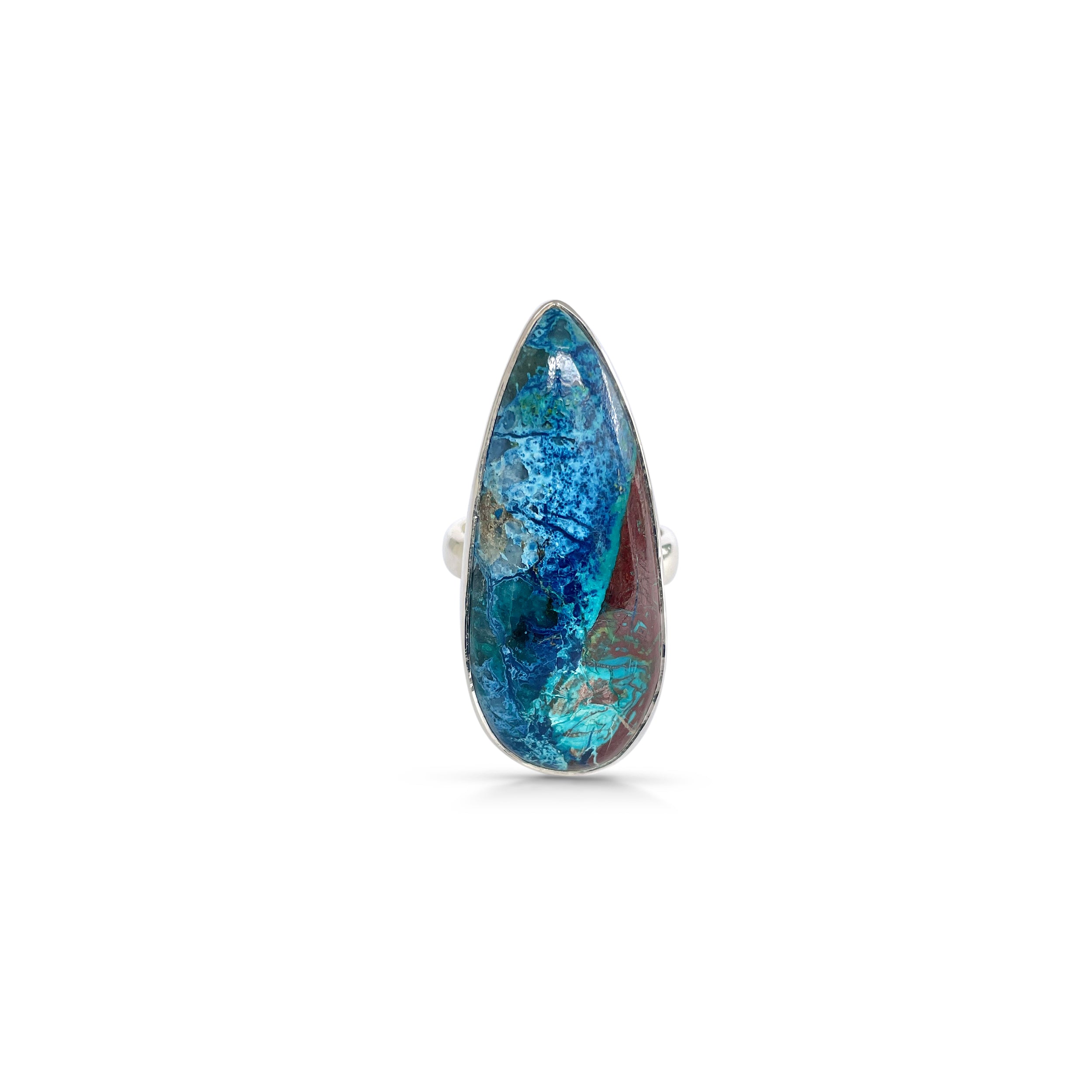 Shattuckite Ring-(STK-2-56)