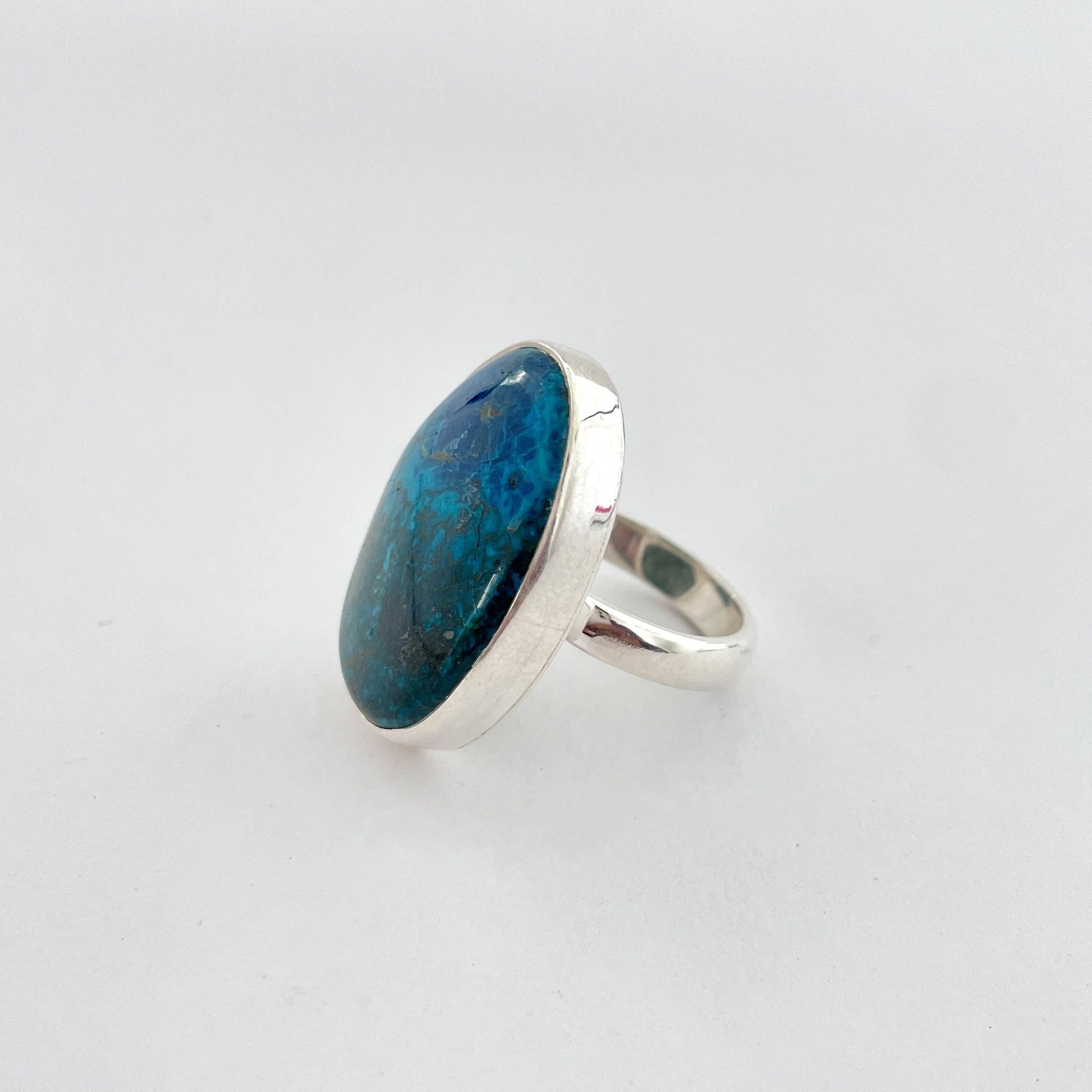 Shattuckite Ring-(STK-2-58)
