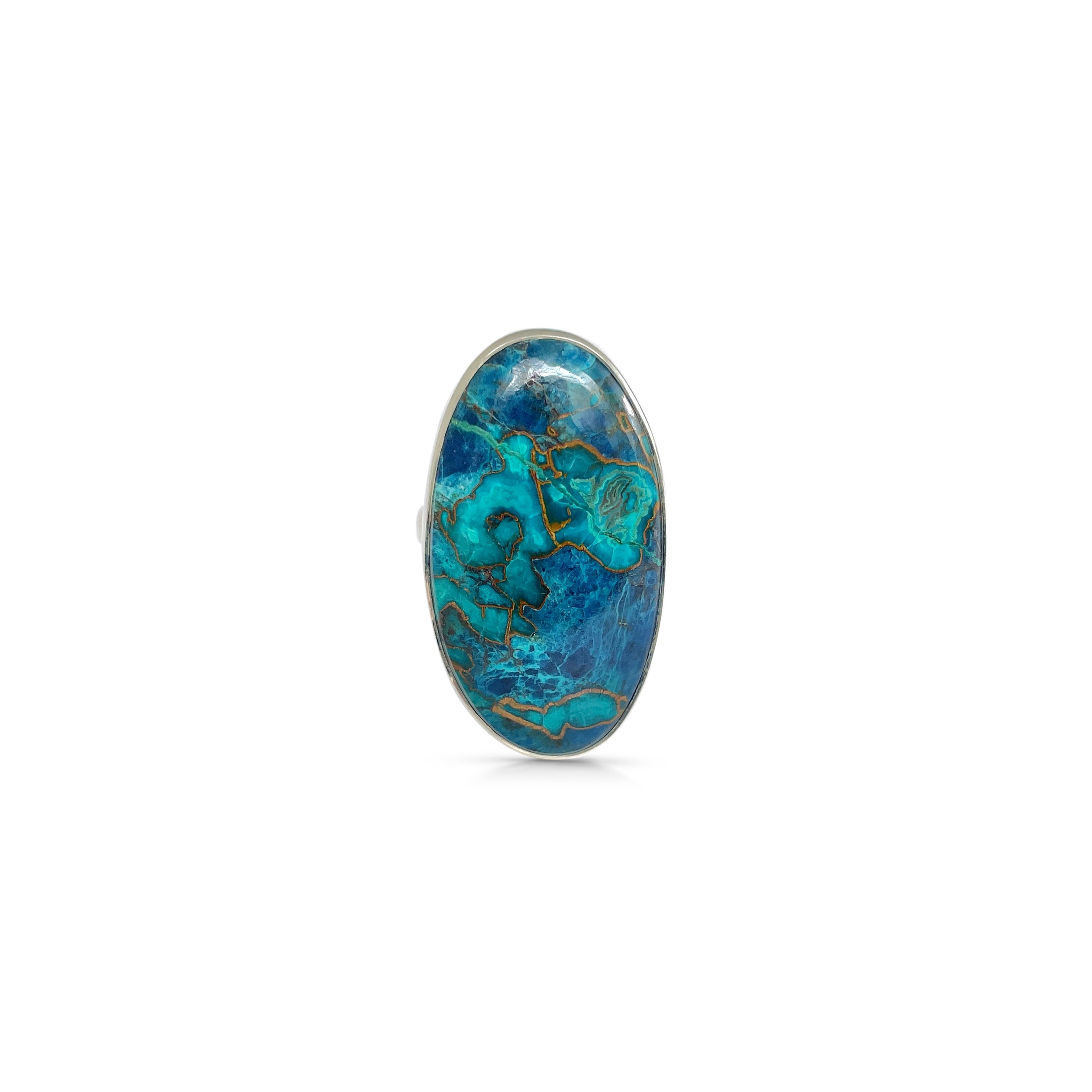Shattuckite Ring-(STK-2-59)