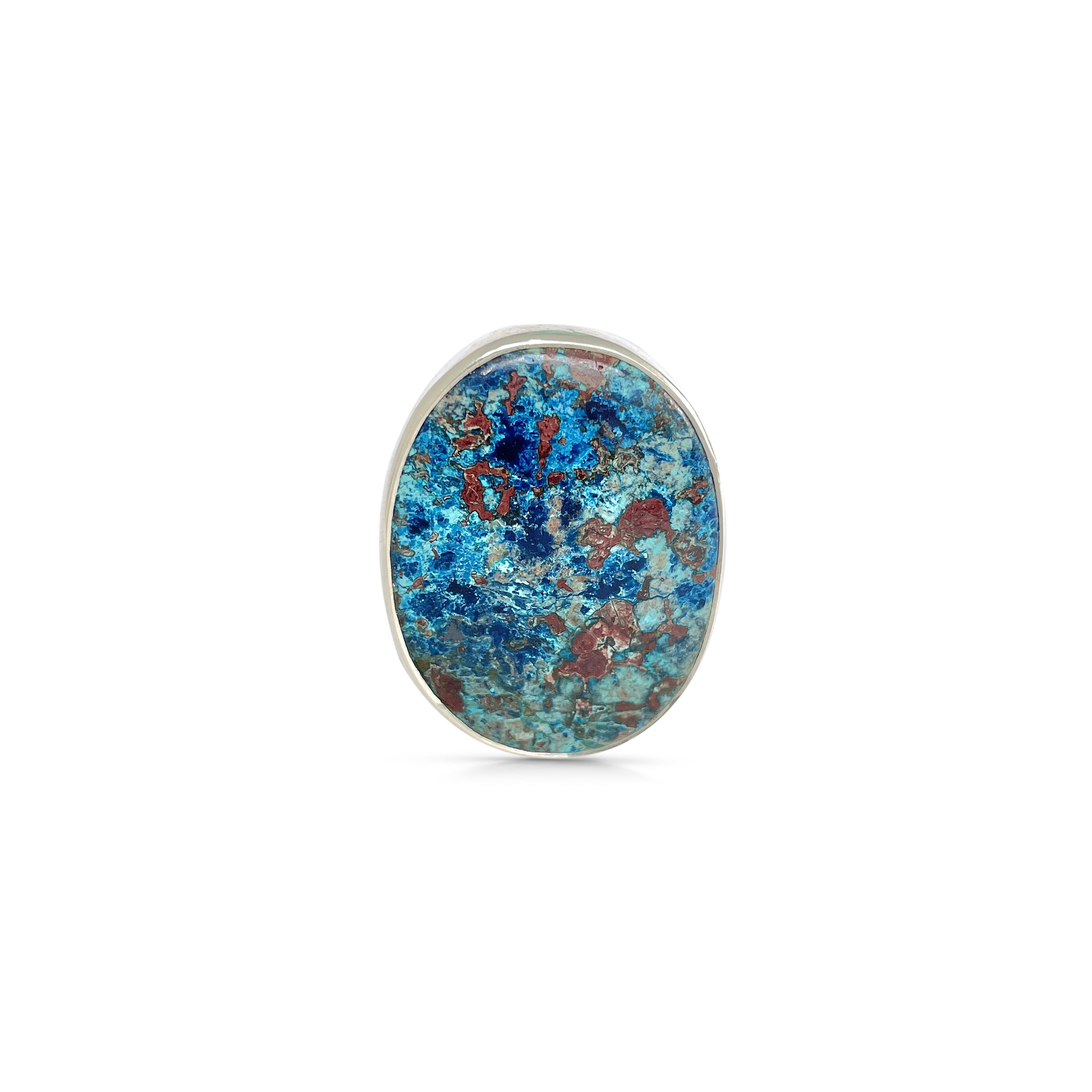 Shattuckite Ring-(STK-2-61)