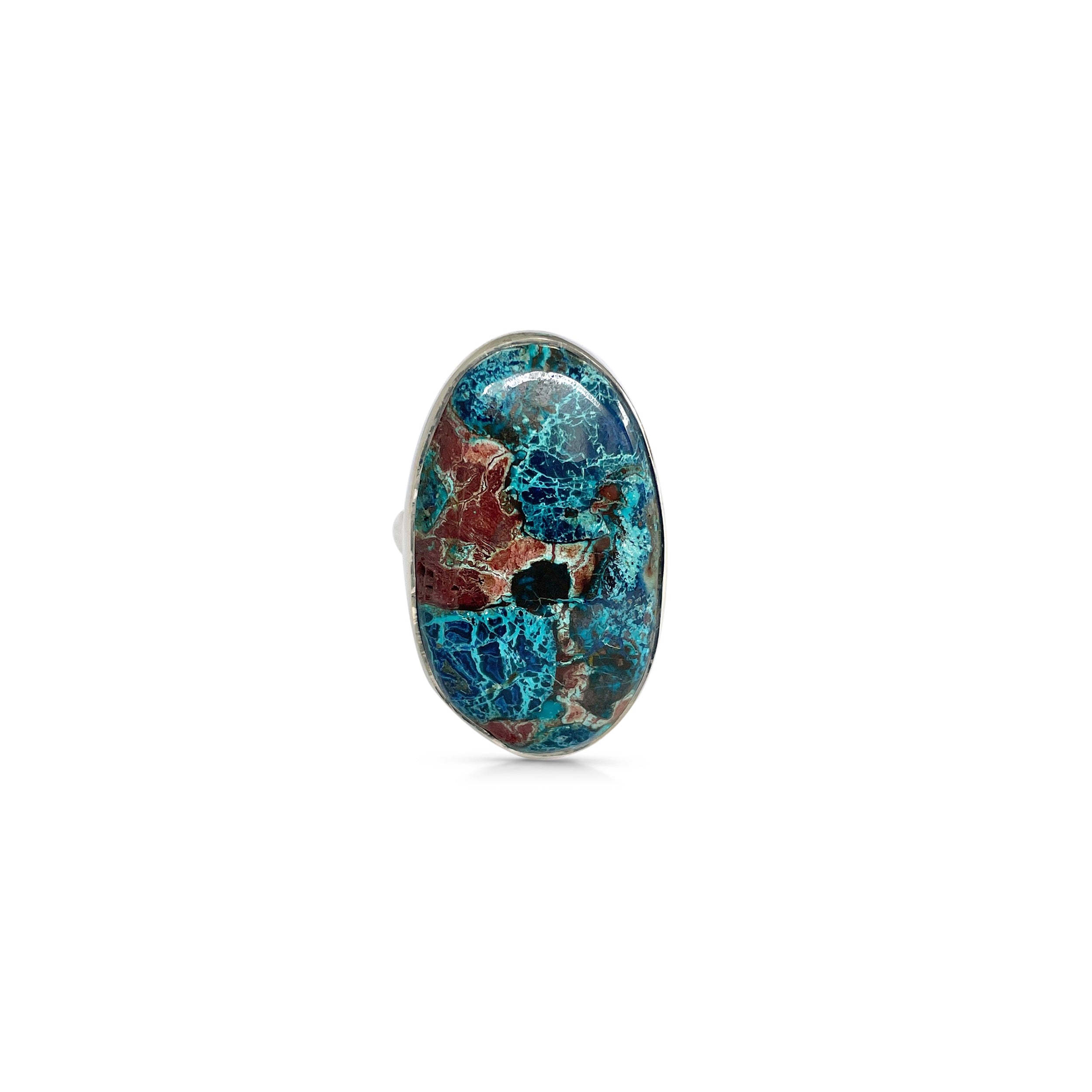 Shattuckite Ring-(STK-2-62)