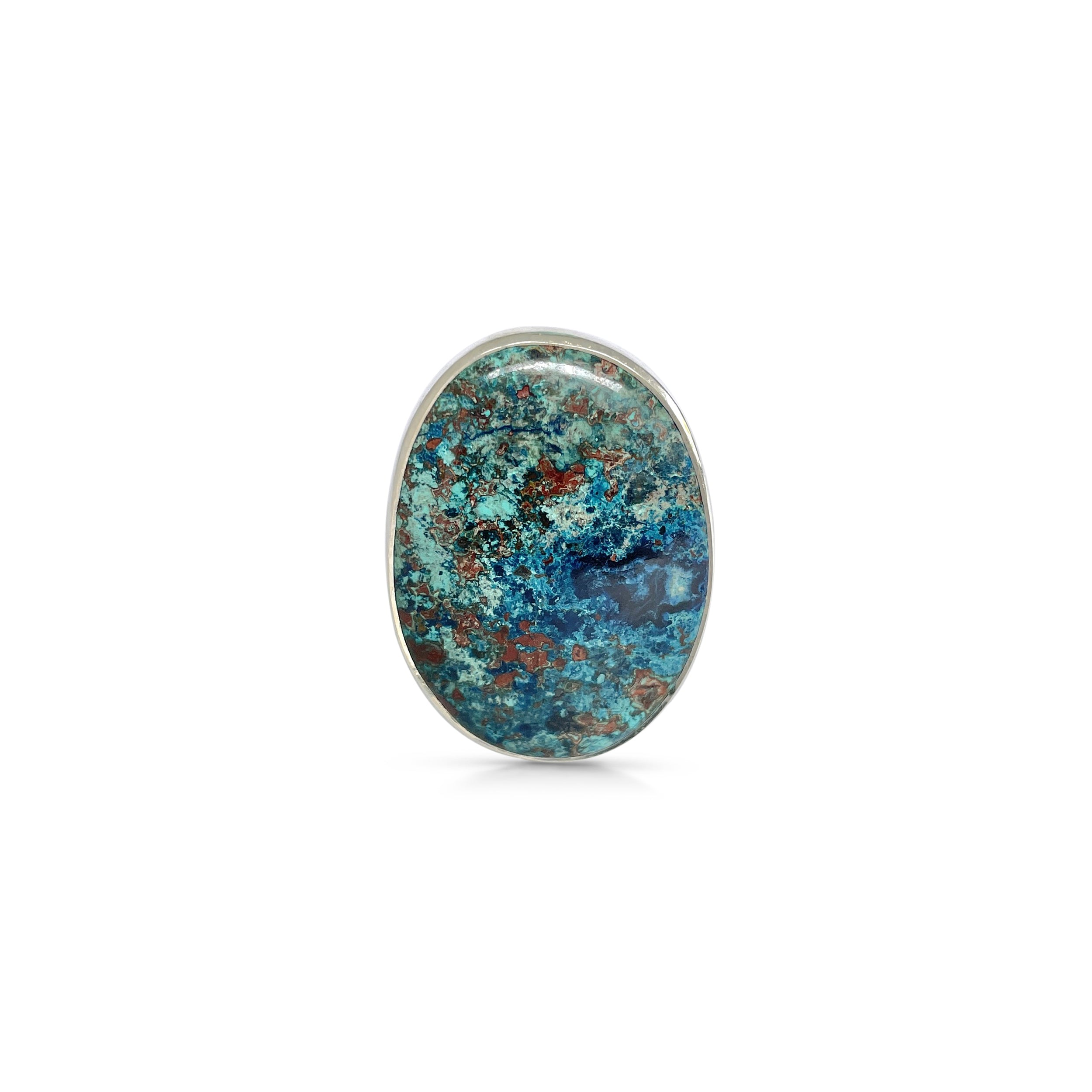 Shattuckite Ring-(STK-2-63)