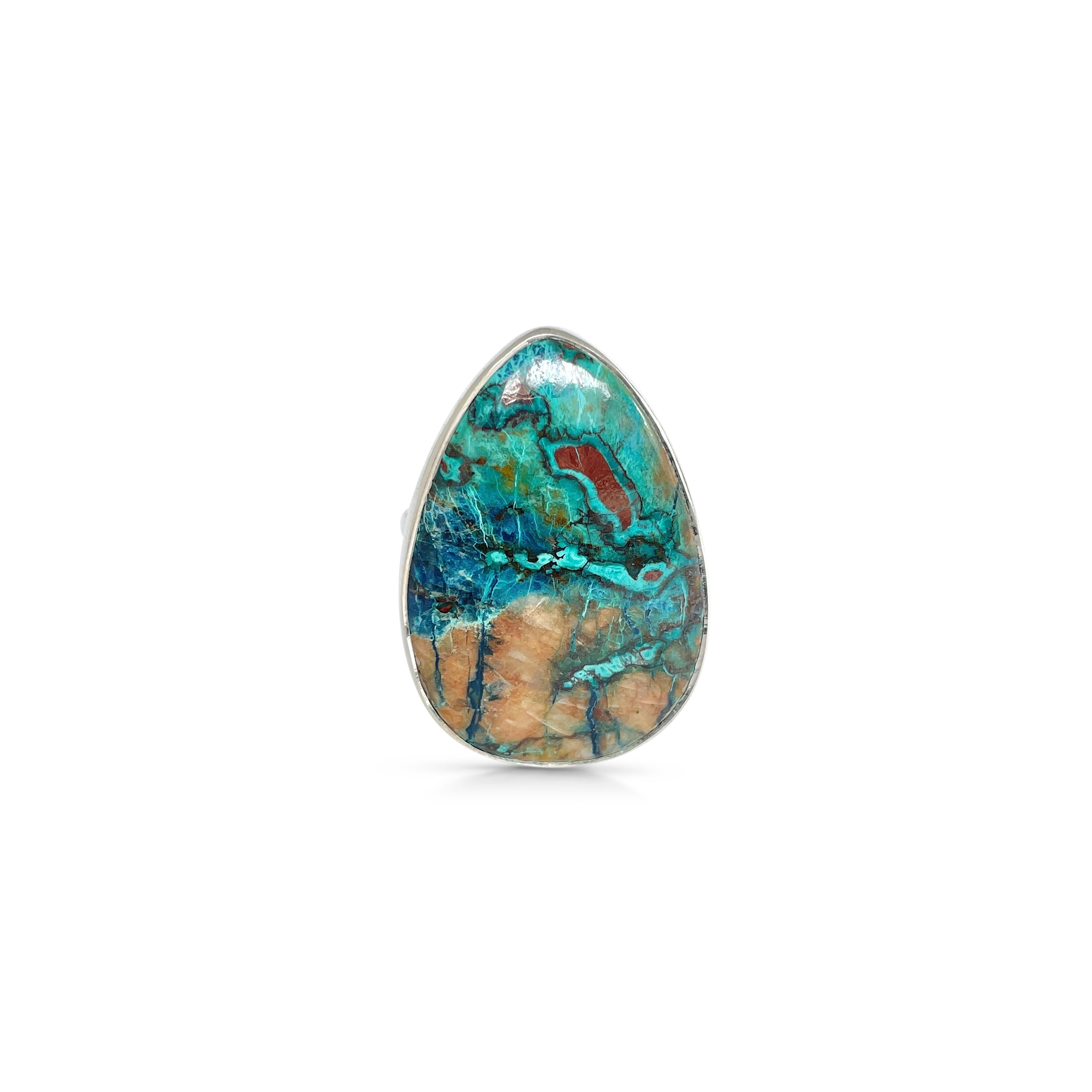 Shattuckite Ring-(STK-2-65)