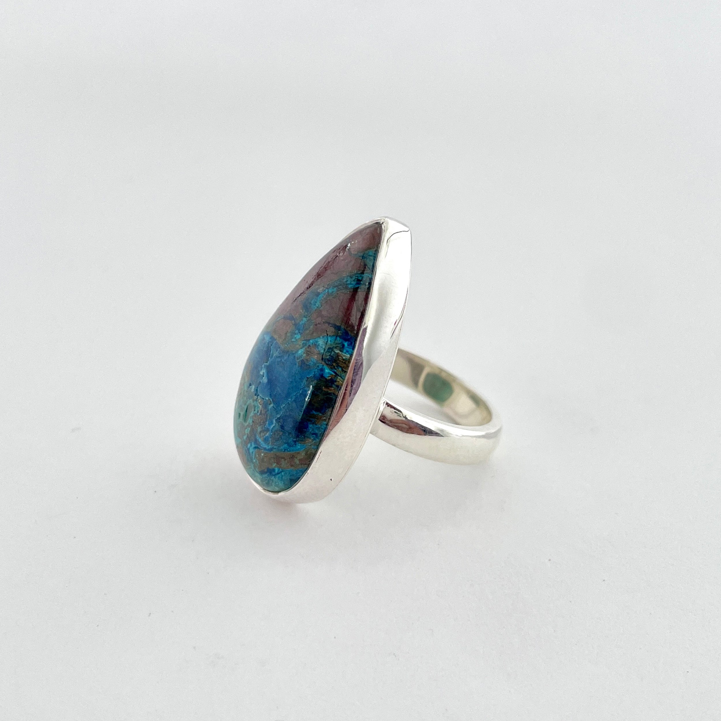 Shattuckite Ring-(STK-2-66)
