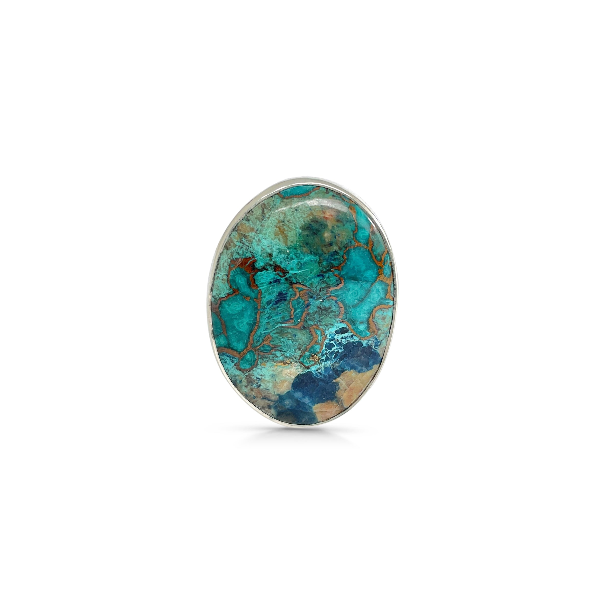 Shattuckite Ring-(STK-2-75)