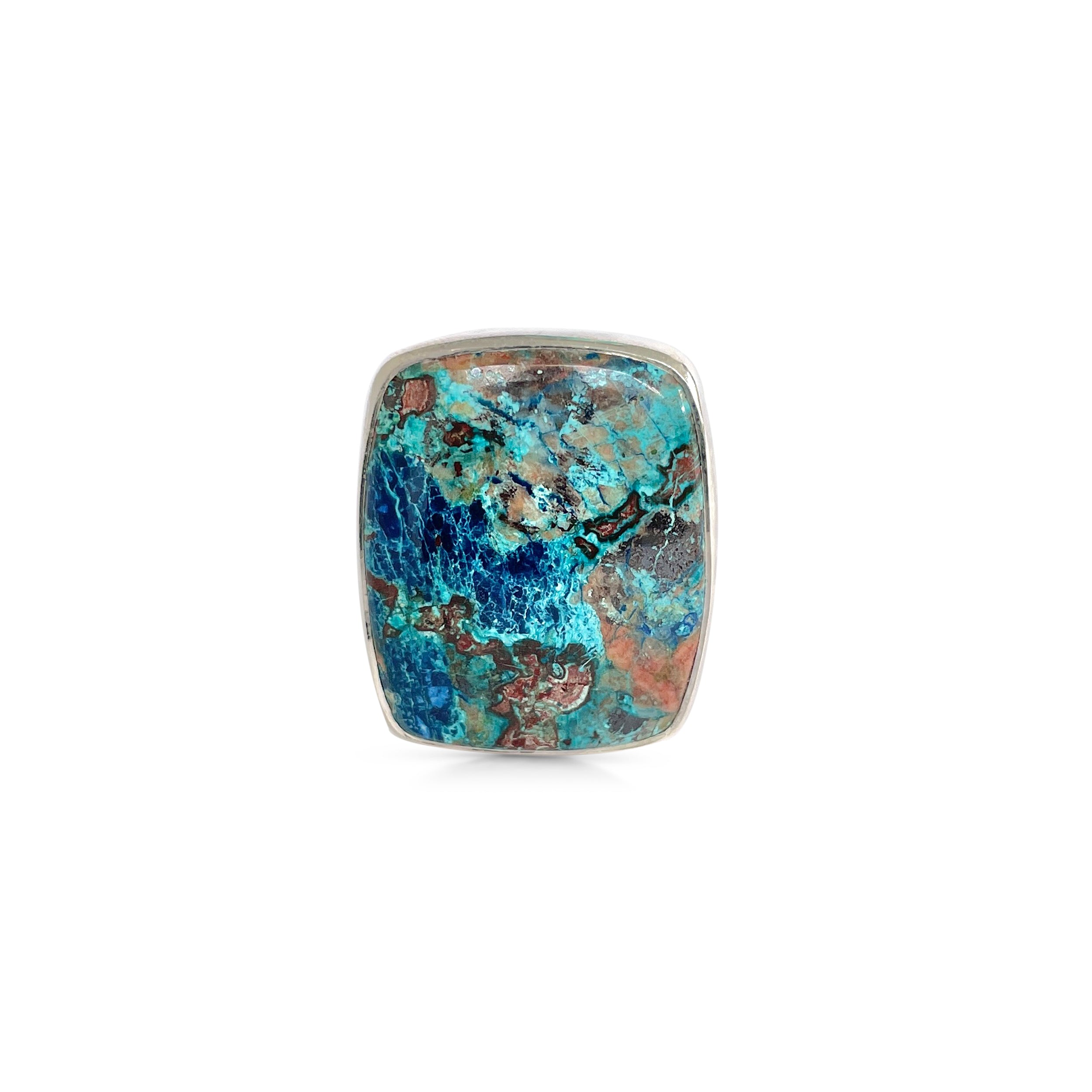 Shattuckite Ring-(STK-2-76)