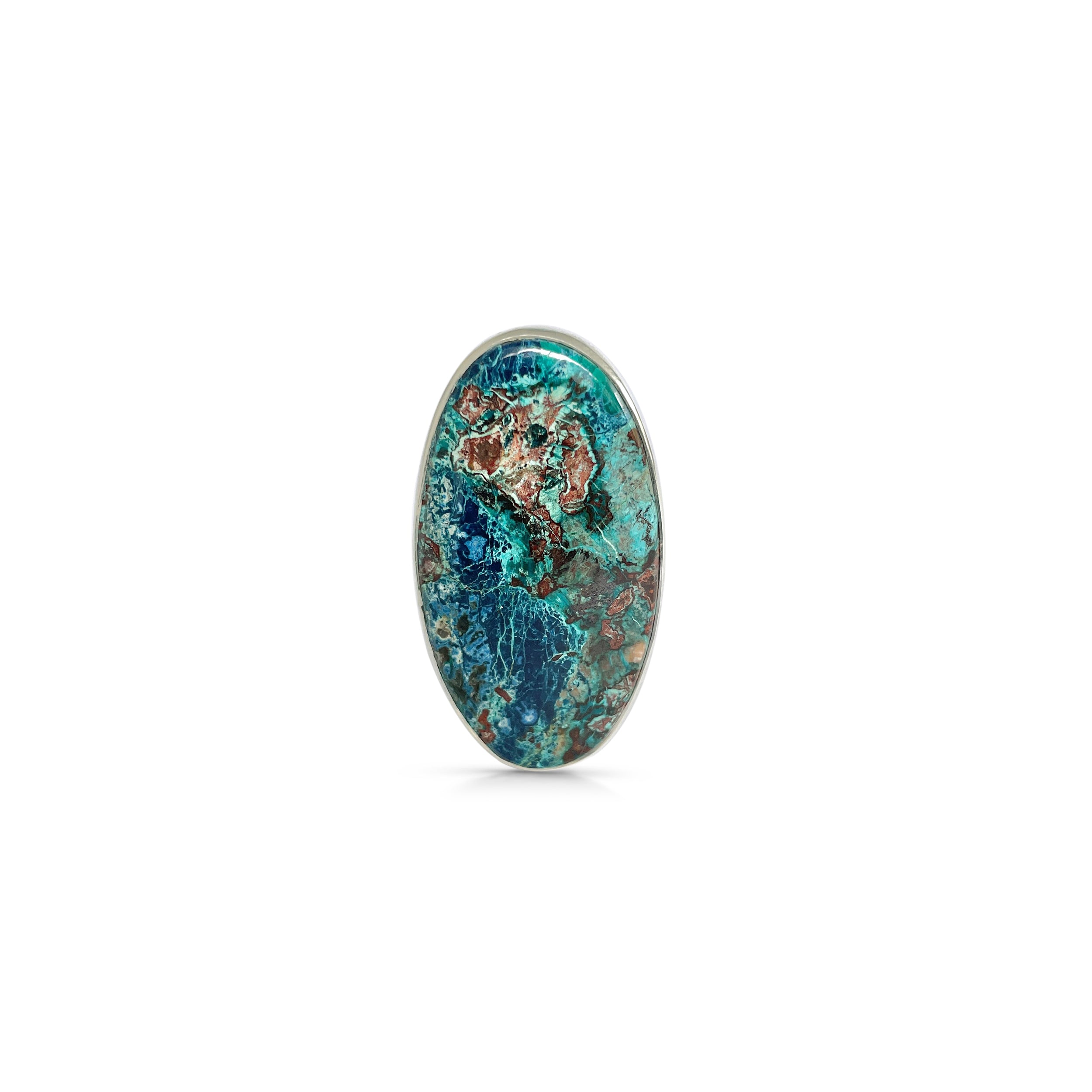 Shattuckite Ring-(STK-2-81)