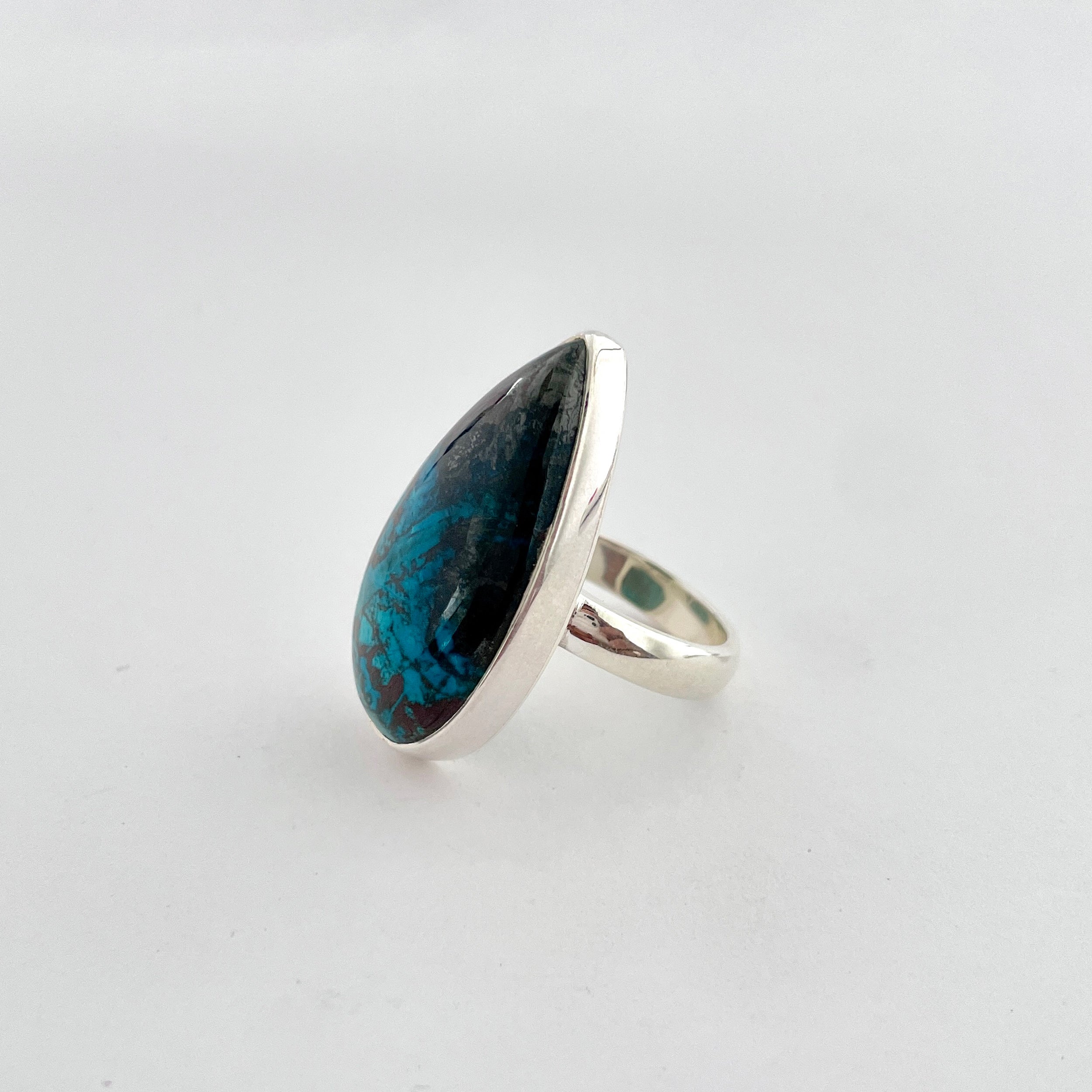 Shattuckite Ring-(STK-2-83)