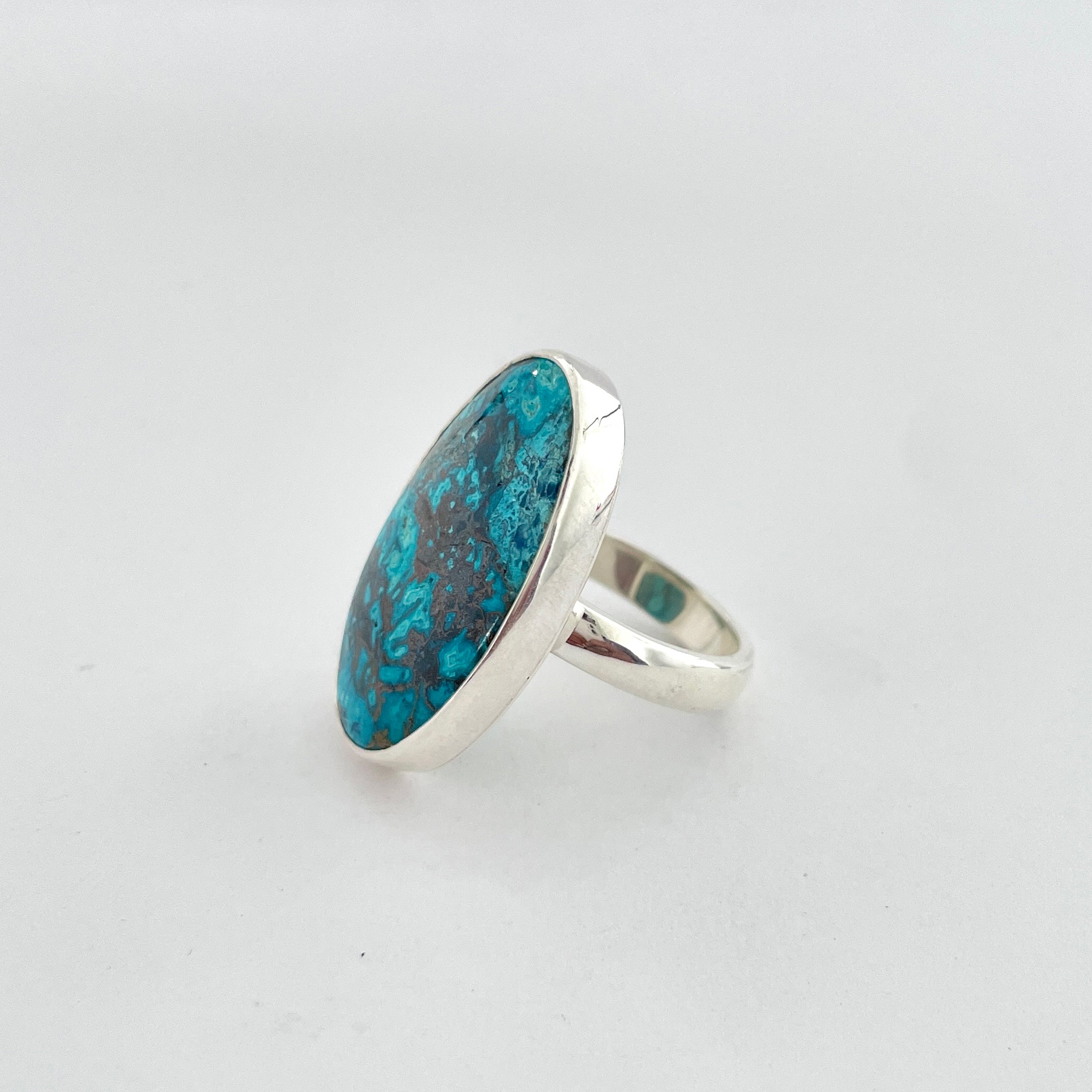 Shattuckite Ring-(STK-2-84)