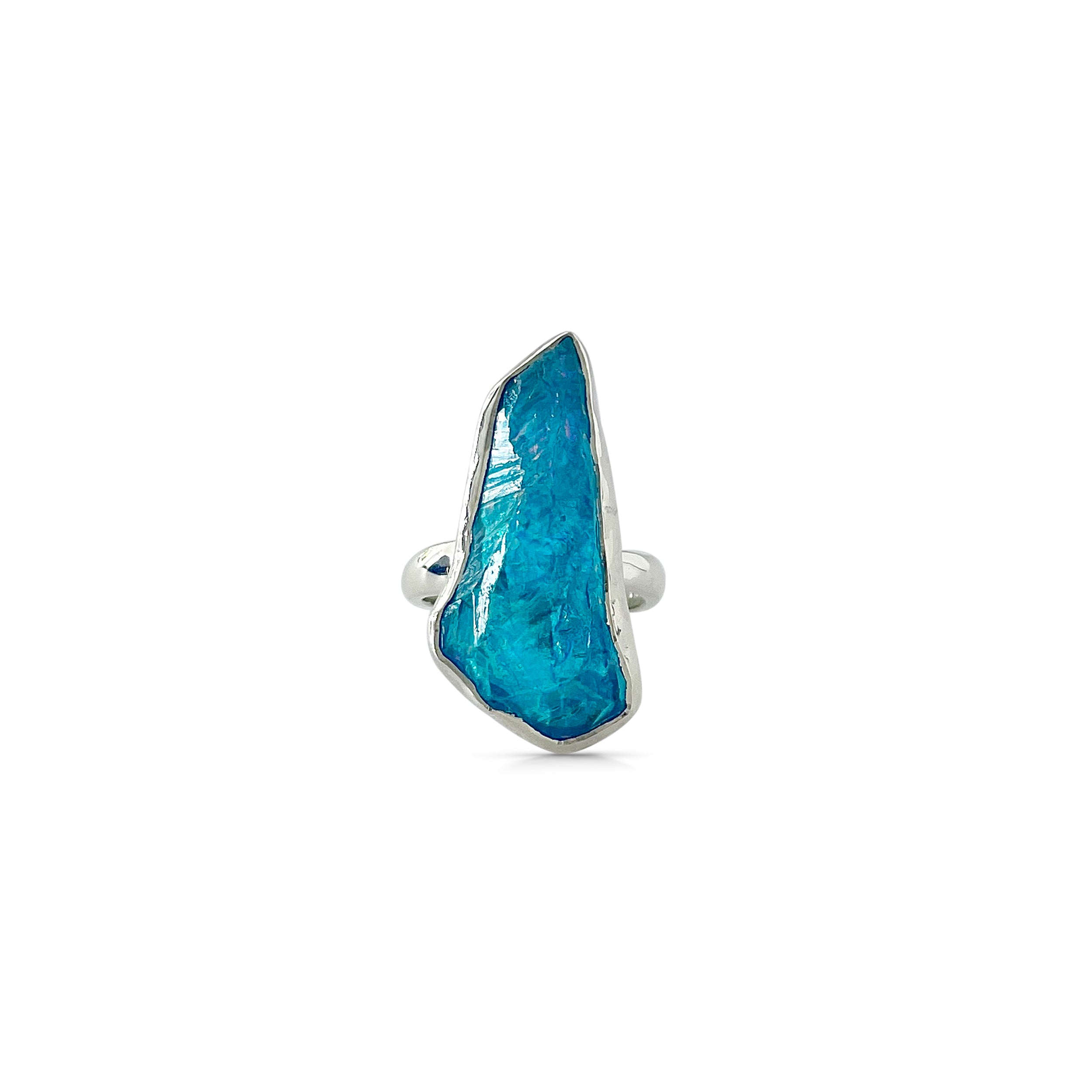 Titanium Druzy Blue Ring-(TDB-2-22)