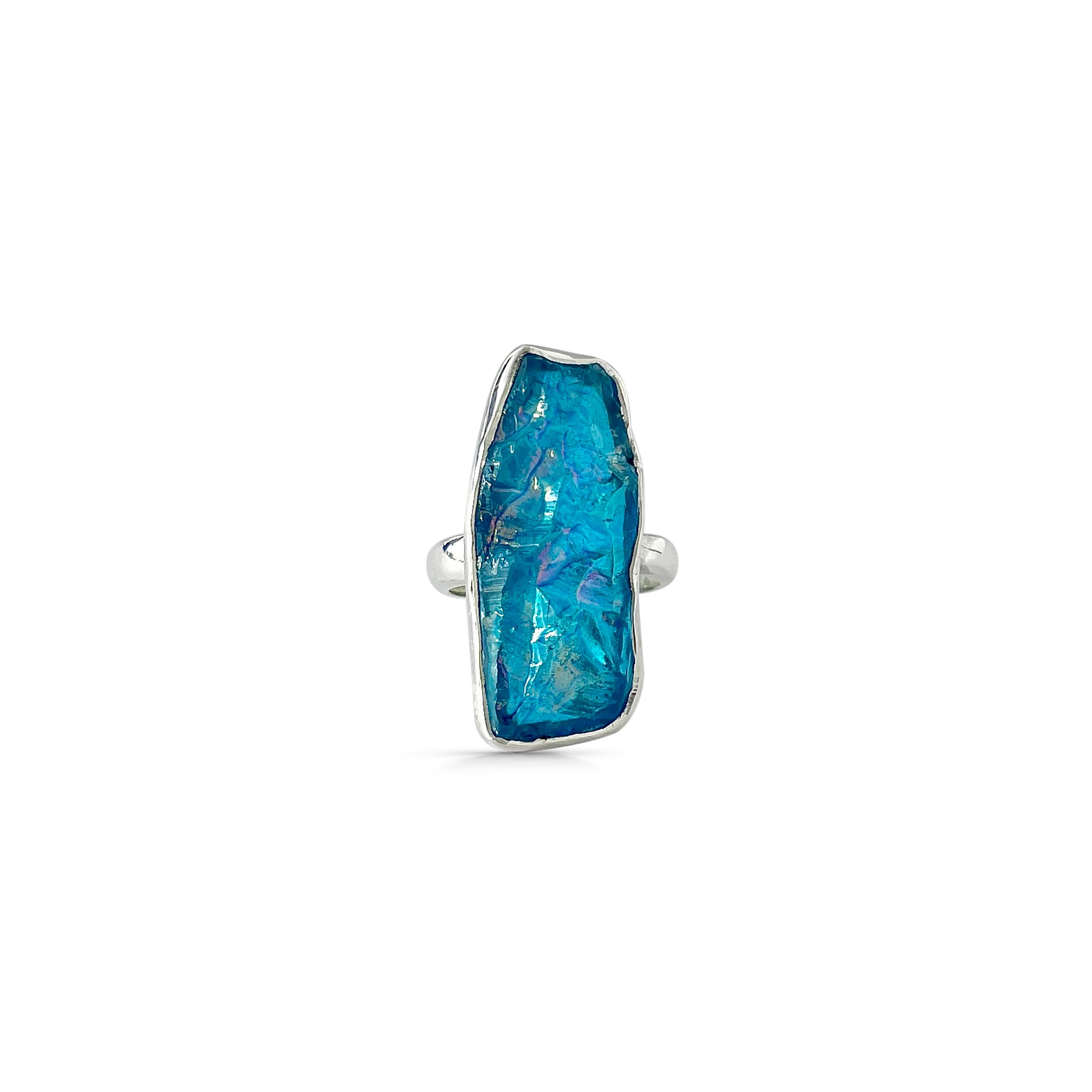 Titanium Druzy Blue Ring-(TDB-2-31)