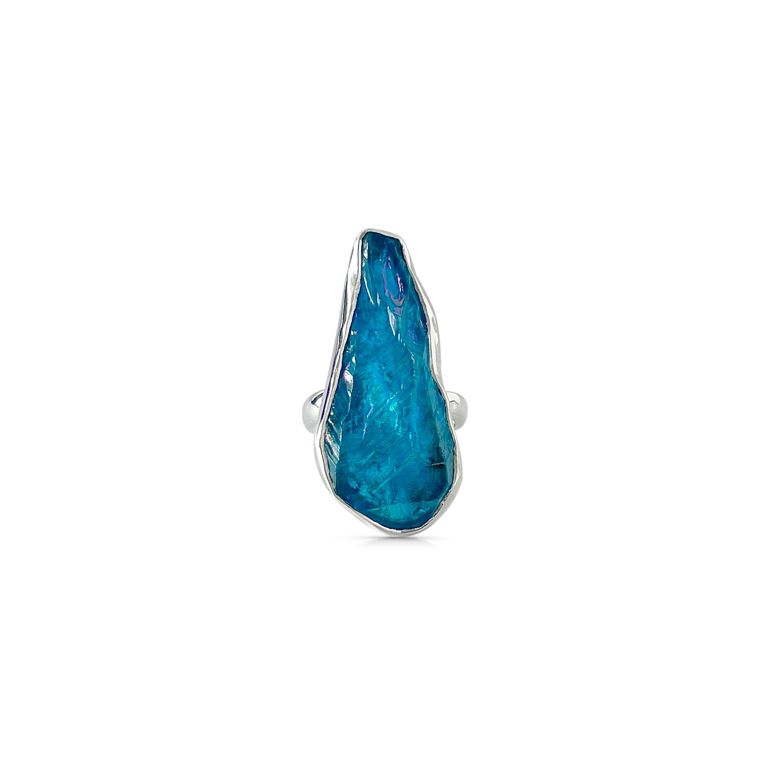 Titanium Druzy Blue Ring-(TDB-2-39)