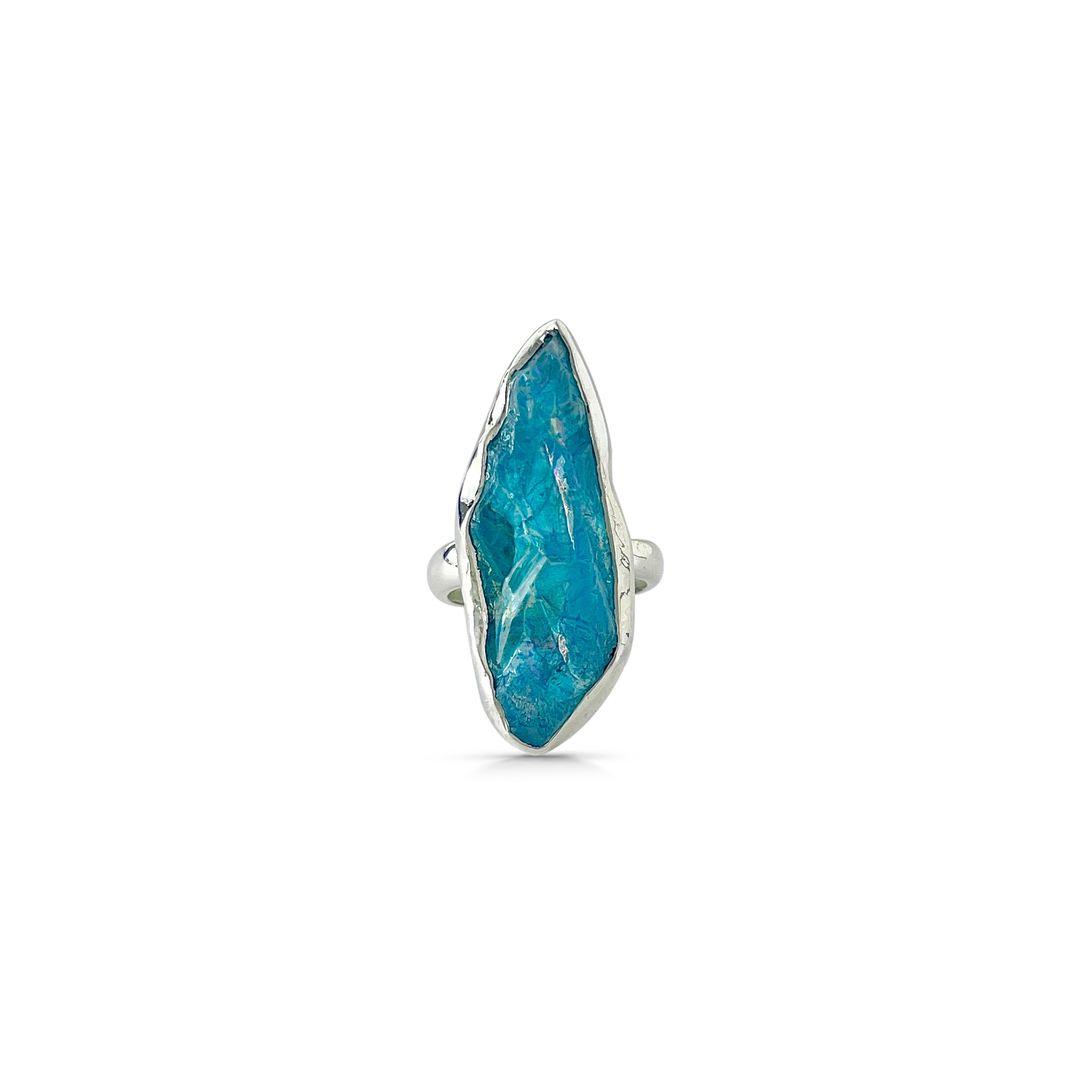 Titanium Druzy Blue Ring-(TDB-2-44)