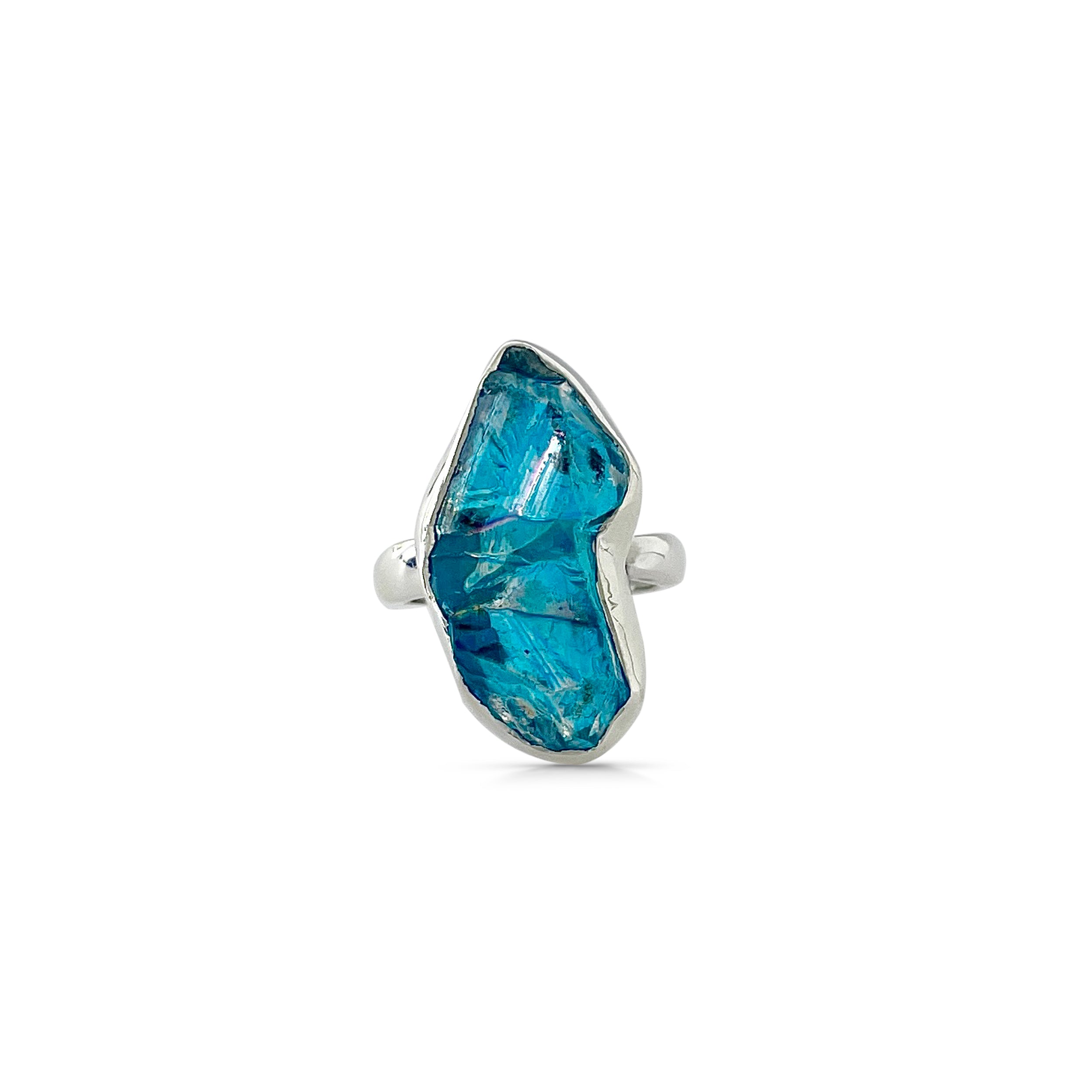 Titanium Druzy Blue Ring-(TDB-2-48)