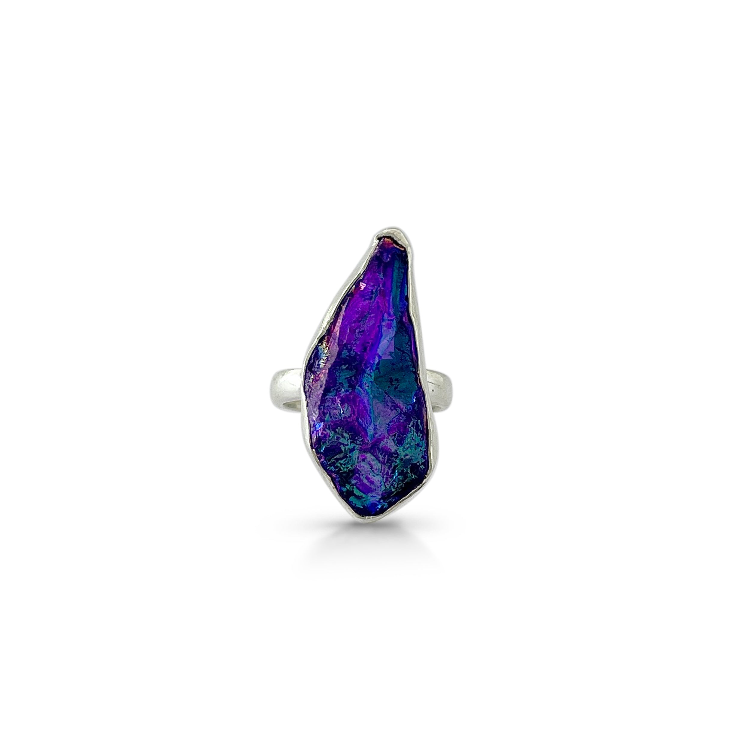Titanium Druzy Purple Ring-(TDP-2-13)
