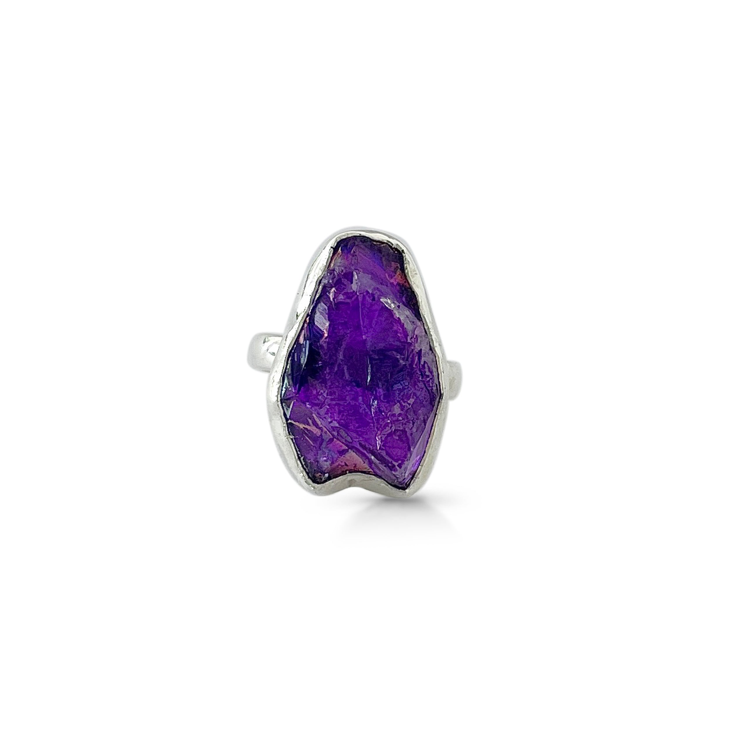 Titanium Druzy Purple Ring-(TDP-2-29)